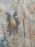 Michaela Kurimsky 5.4x7.8 Blue & Orange Whitewashed Afghani Oushak Rug