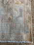 Michaela Kurimsky 5.4x7.8 Blue & Orange Whitewashed Afghani Oushak Rug