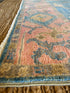 Emma 4x6.10 Blue & Pink Afghani Oushak Rug