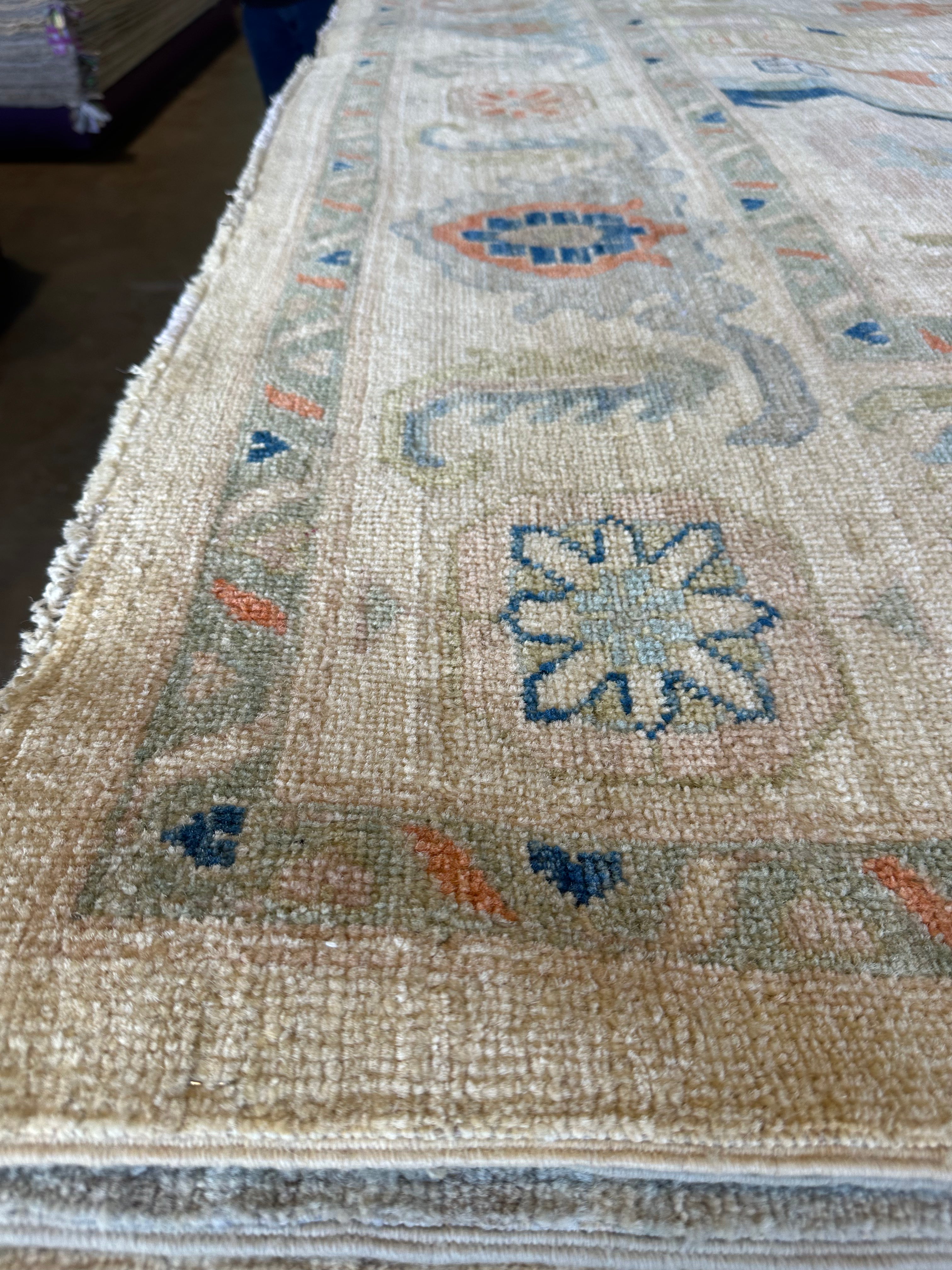 Natalie Blalock 8.10x11.8 Afghani Whitewashed Oushak