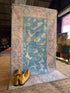 Emma 4x6.10 Blue & Pink Afghani Oushak Rug