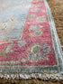 Shaeane Jimenez 3x4.10 Blue & Pink Afghani Oushak Rug