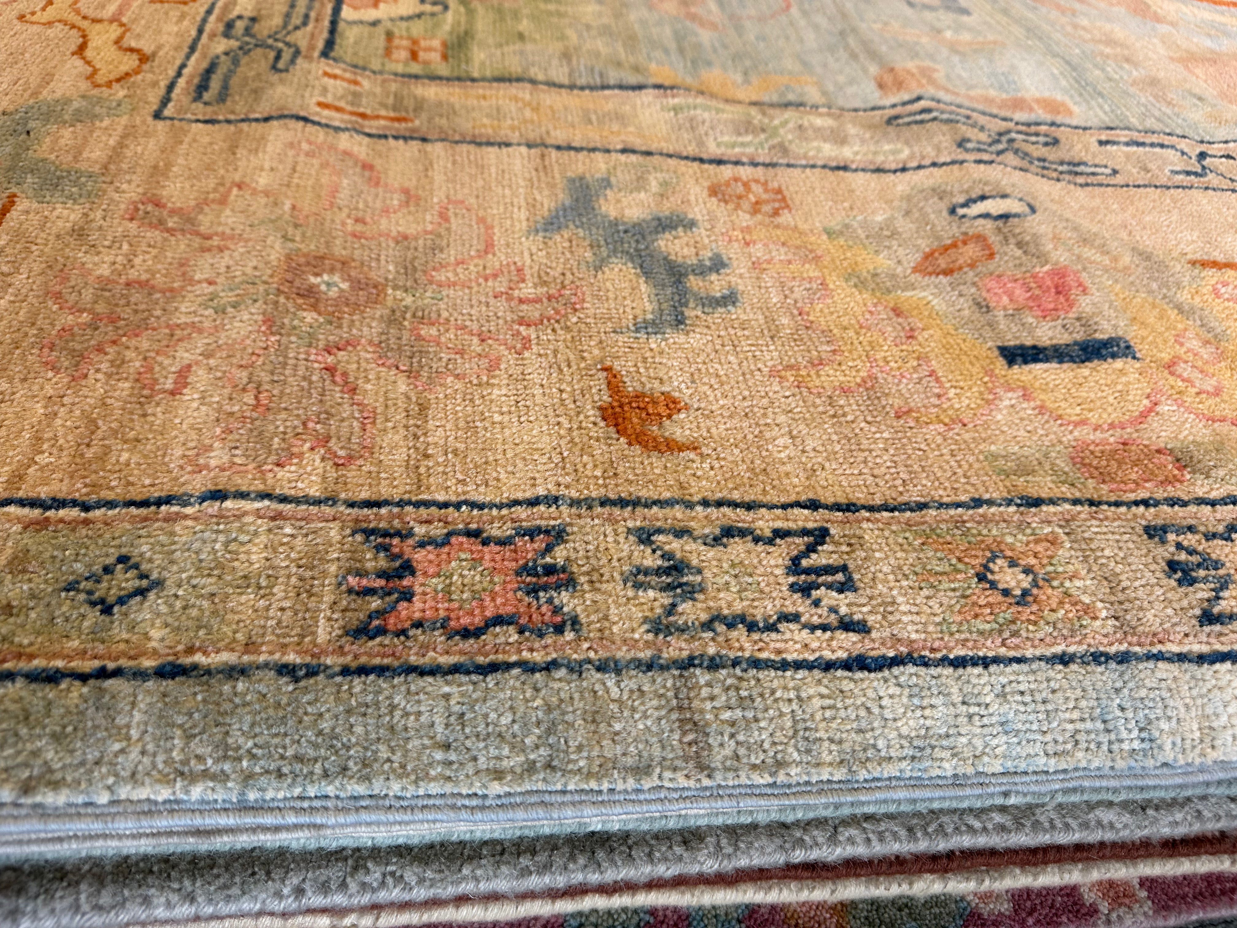 Sophie Cohen 8.9x11.8 Afghani Whitewashed Oushak