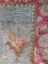 Blair MacMillan 4x6.11 Pink & Blue Afghani Oushak Rug