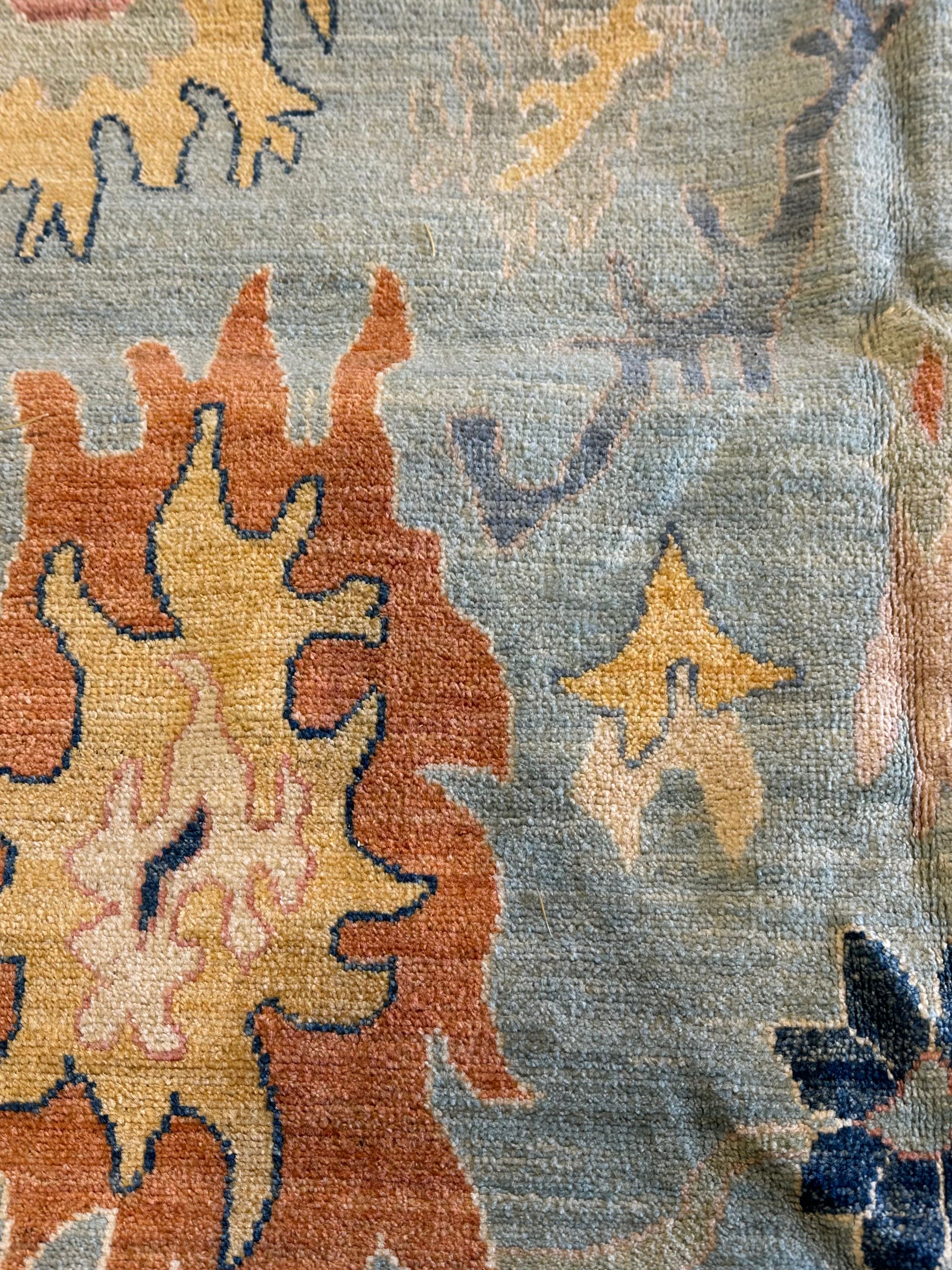 Andrea C. Pearson 9.1x11.11 Afghani Whitewashed Oushak