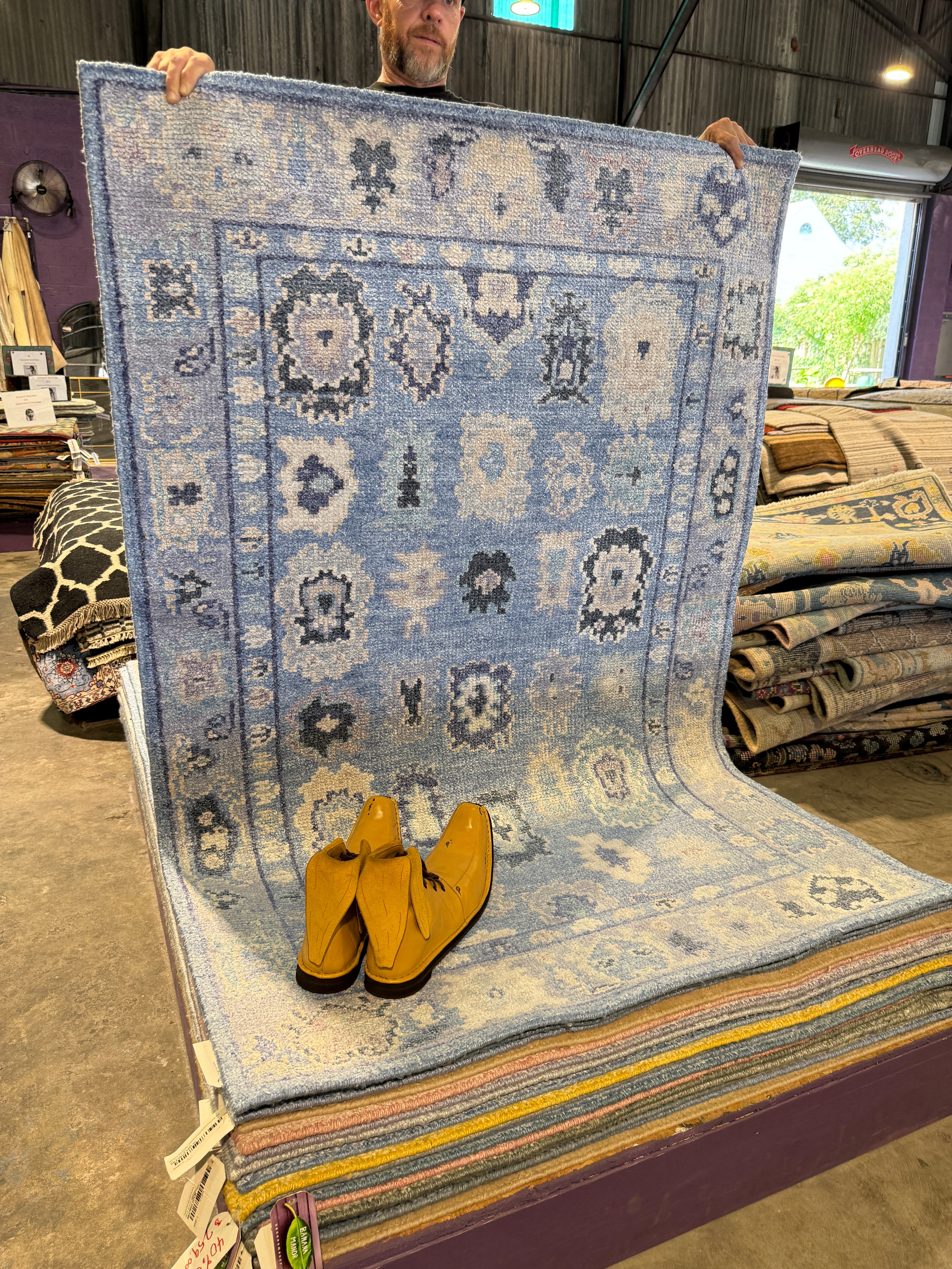 Angelien 4x6 Light Blue Oushak