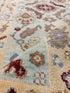 Wi Kuki Kaa 3x14 and-Knotted Light Blue Oushak Runner Rug