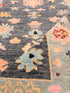 Fanny Ardant 3.9x11 Dark Grey Hand-Knotted Oushak Runner Rug