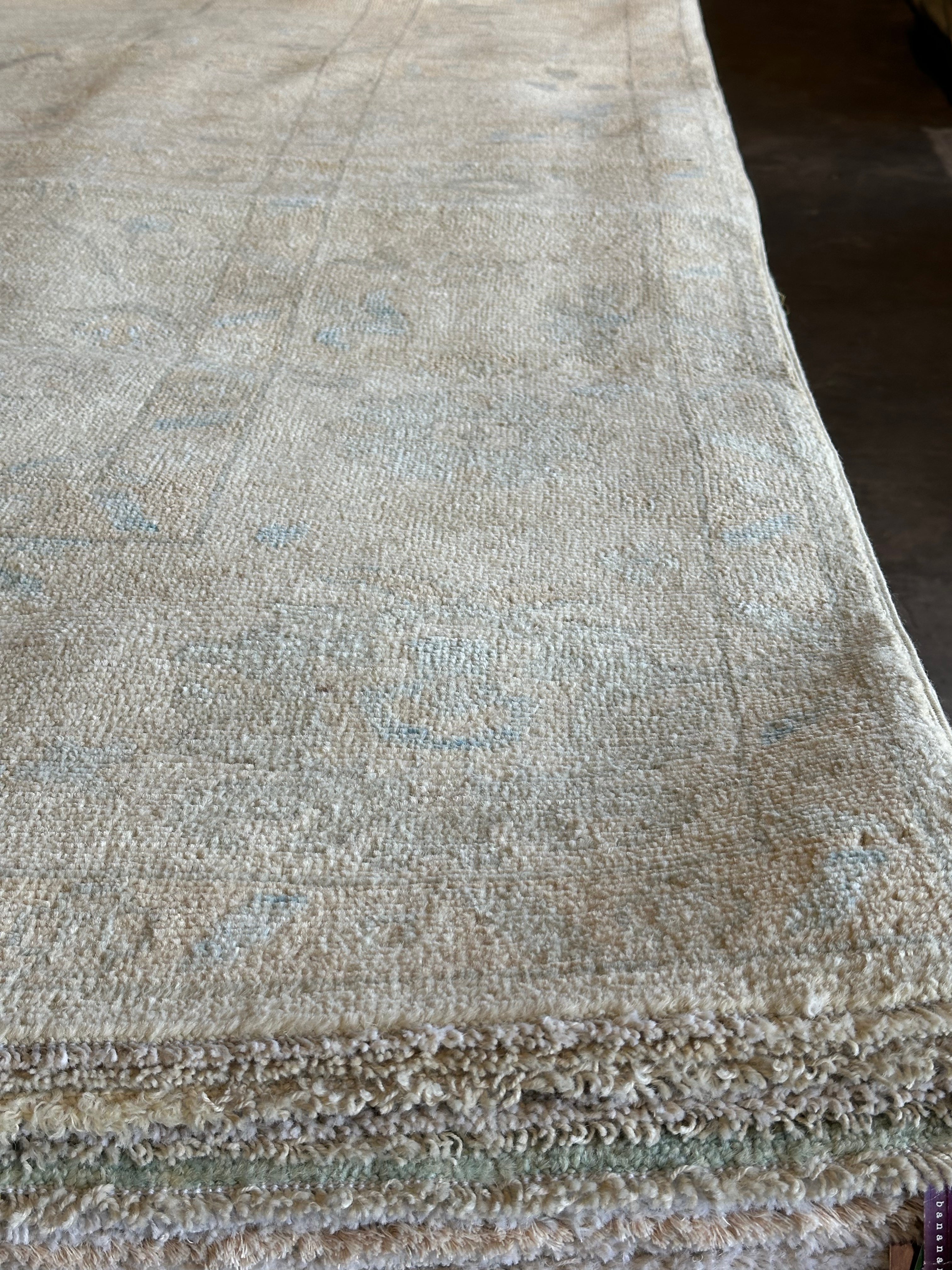 Renee Wheeler 8.11x12.1 Afghani Whitewashed Oushak
