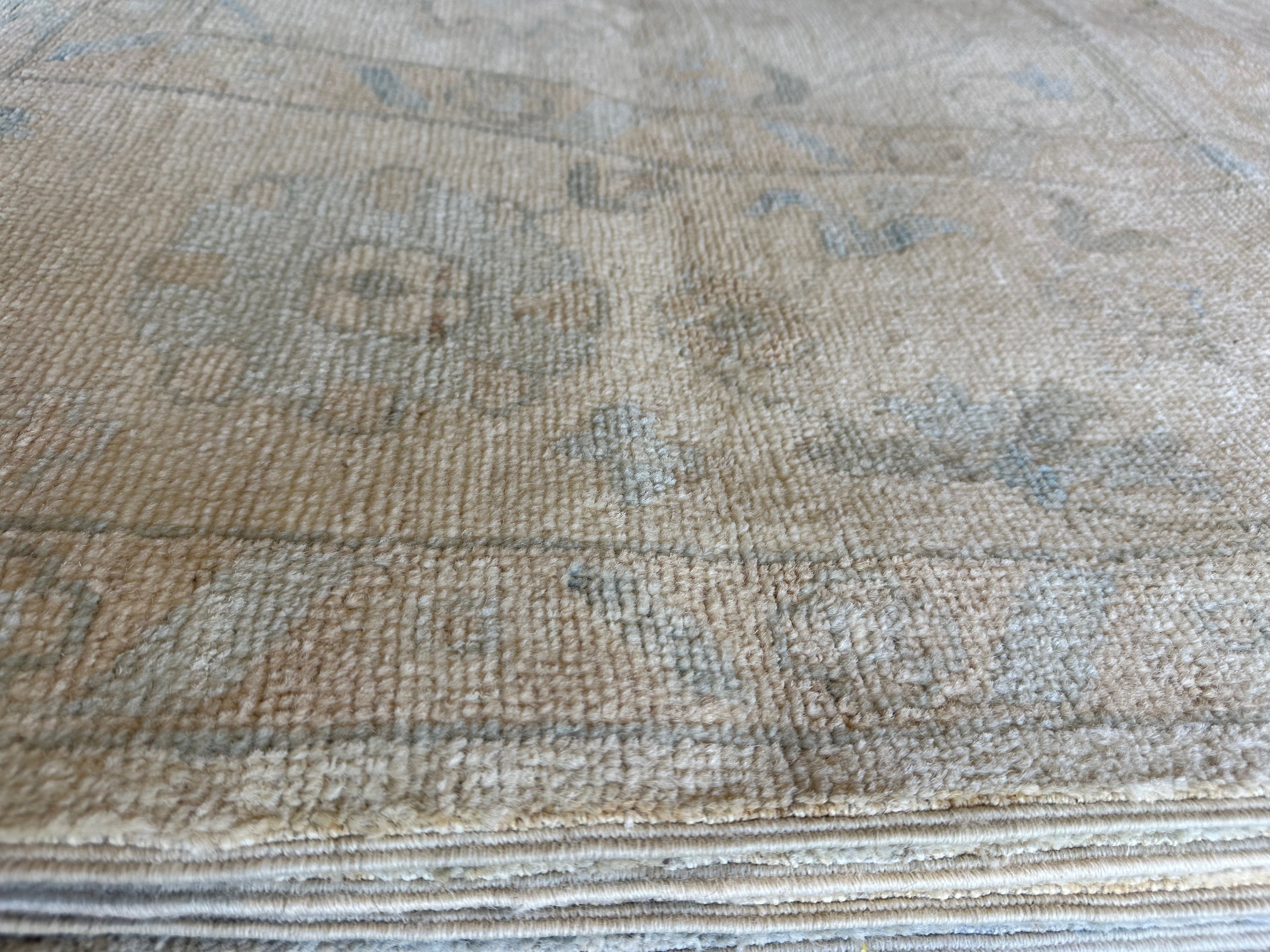 Renee Wheeler 8.11x12.1 Afghani Whitewashed Oushak