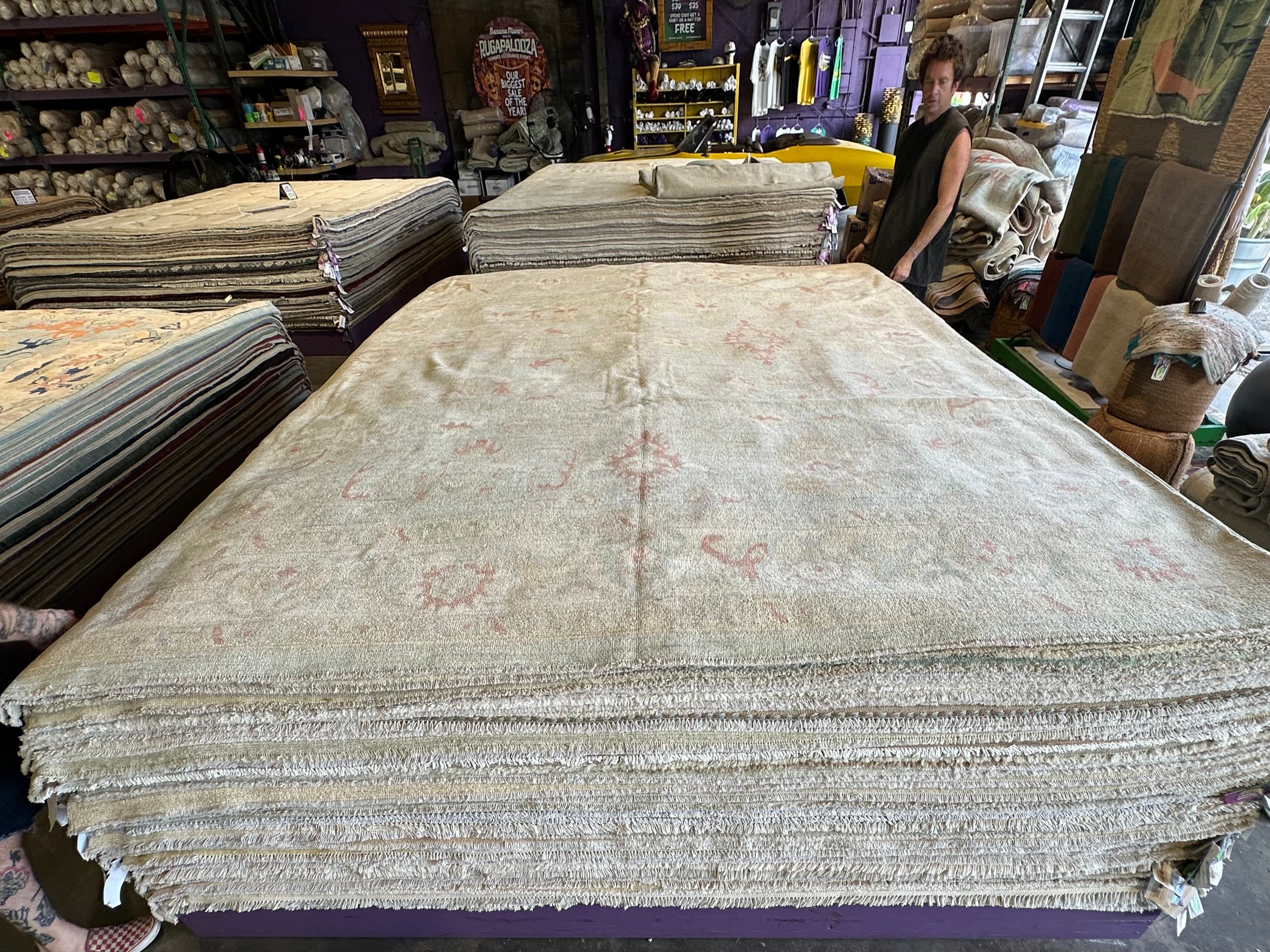 Kim Delaney 8.11x12 Afghani Whitewashed Oushak