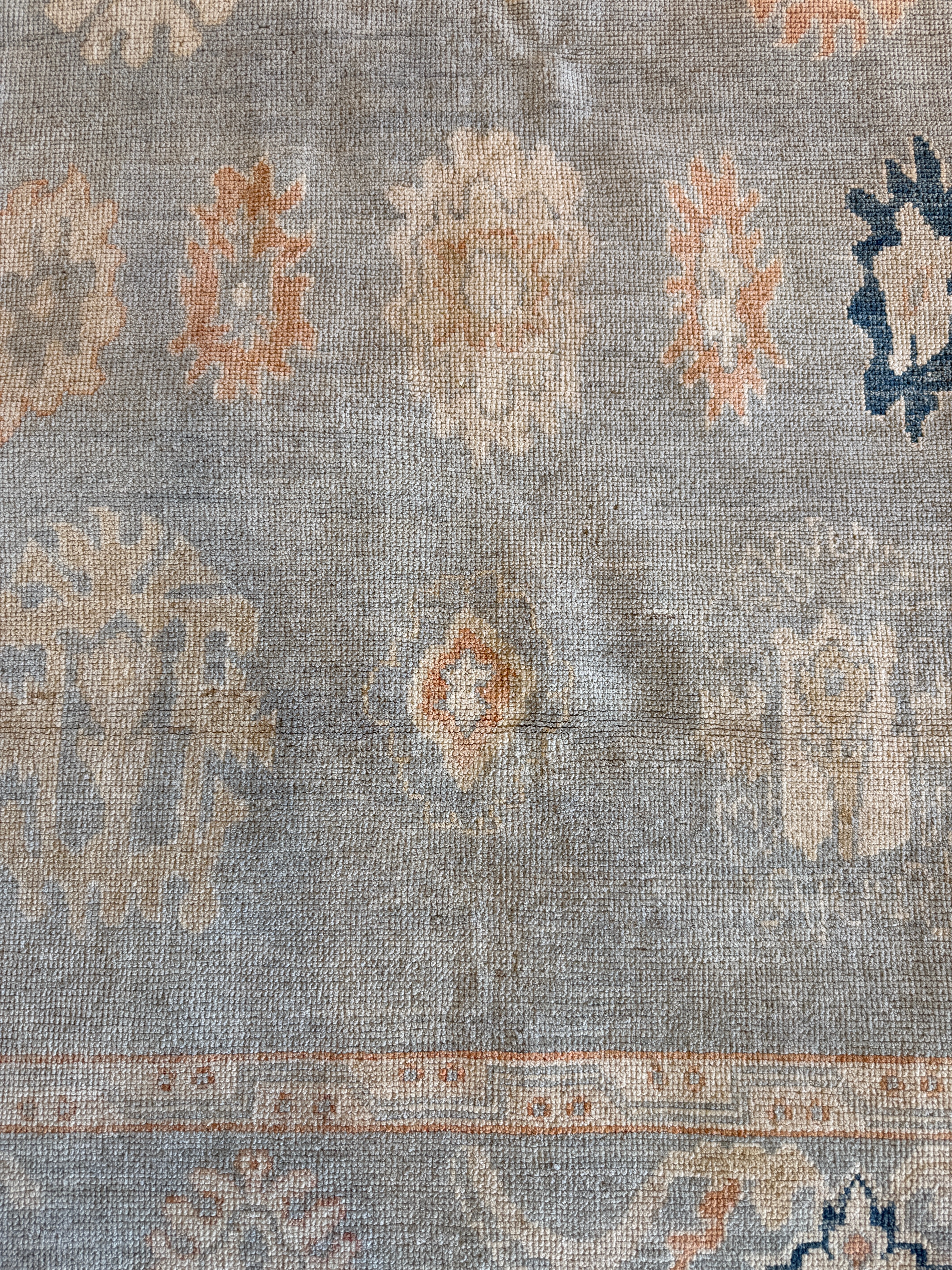 Mikalah Reid-Beckette 5.5x7.7 Blue Whitewashed Afghani Oushak Rug