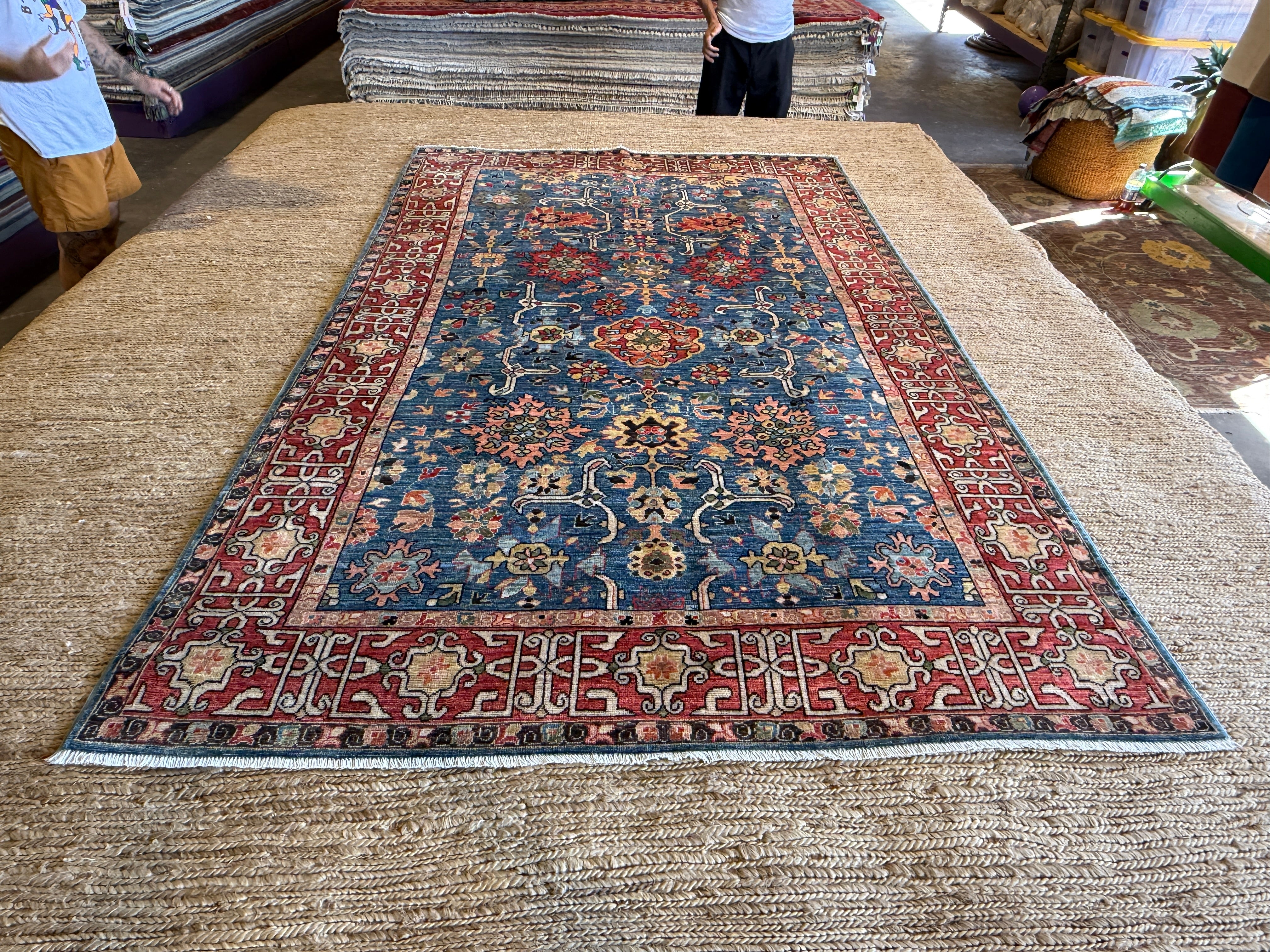 Haley Z. Boston 5x8.1 Red Chobi Afghani Rug
