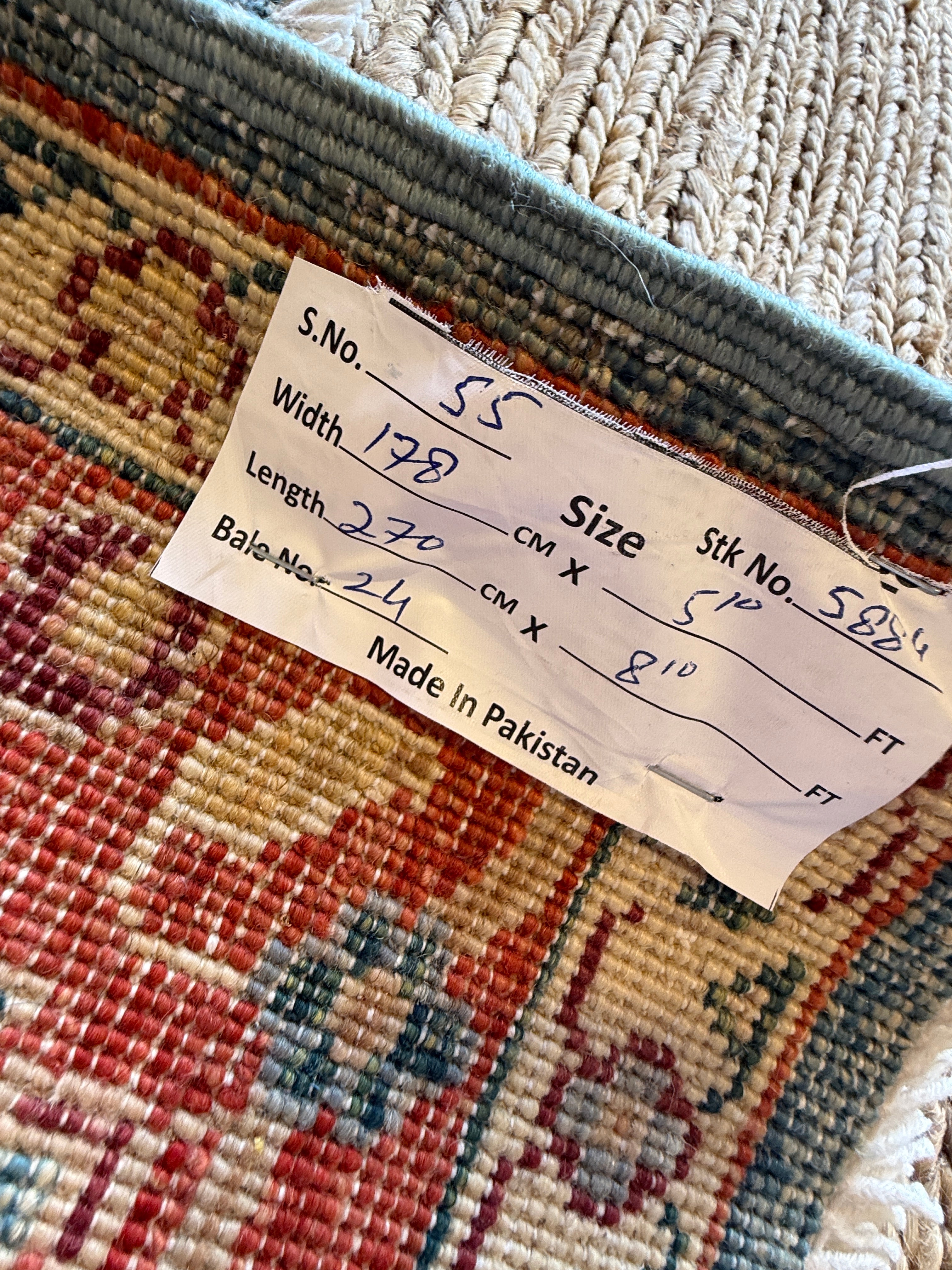 Lisa Brühlmann 5.10x8.10 Red Chobi Afghani Rug