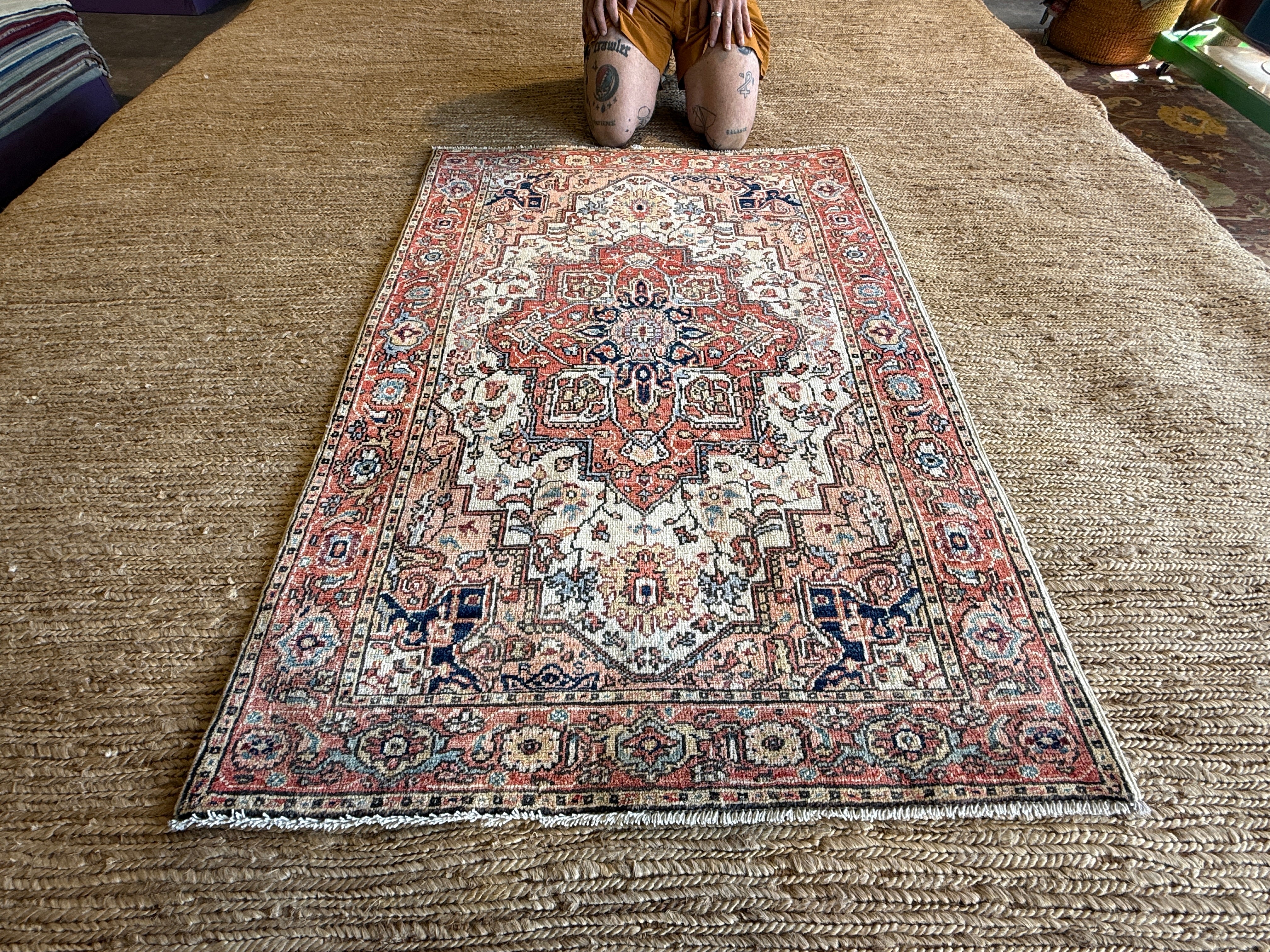 Weronika Tofilska 3.3x4.10 Pink Chobi Afghani Rug