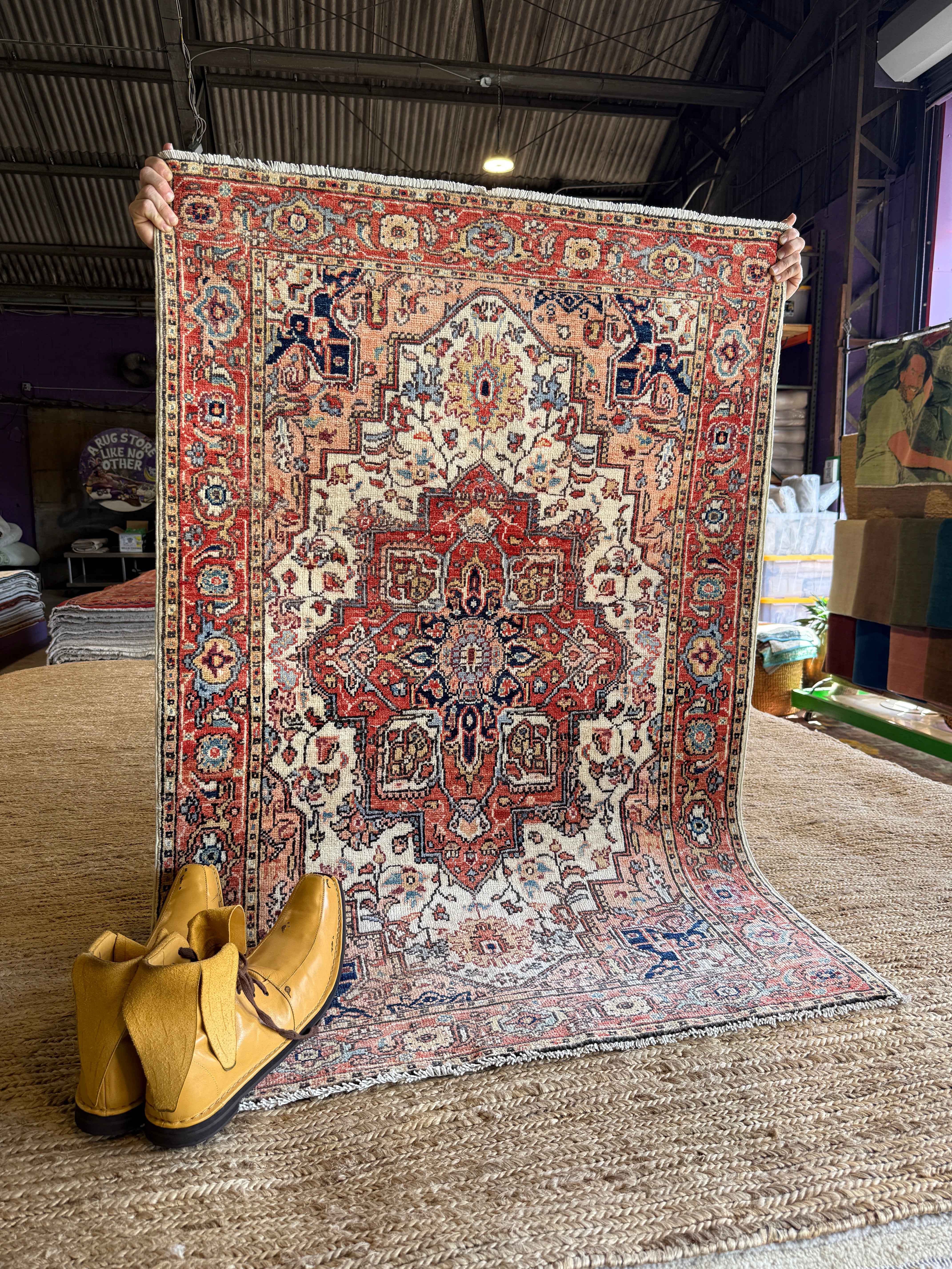 Weronika Tofilska 3.3x4.10 Pink Chobi Afghani Rug