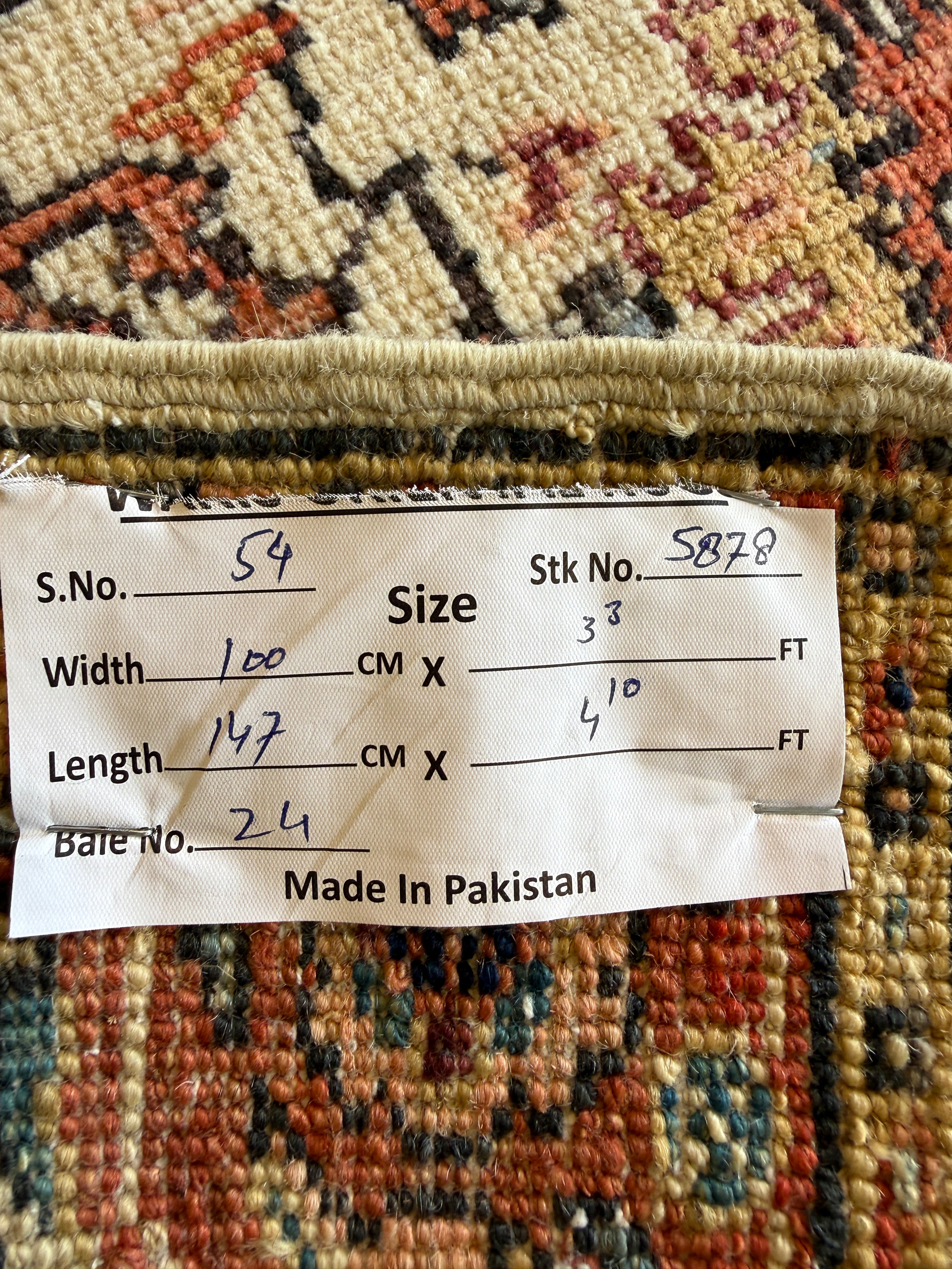 Weronika Tofilska 3.3x4.10 Pink Chobi Afghani Rug