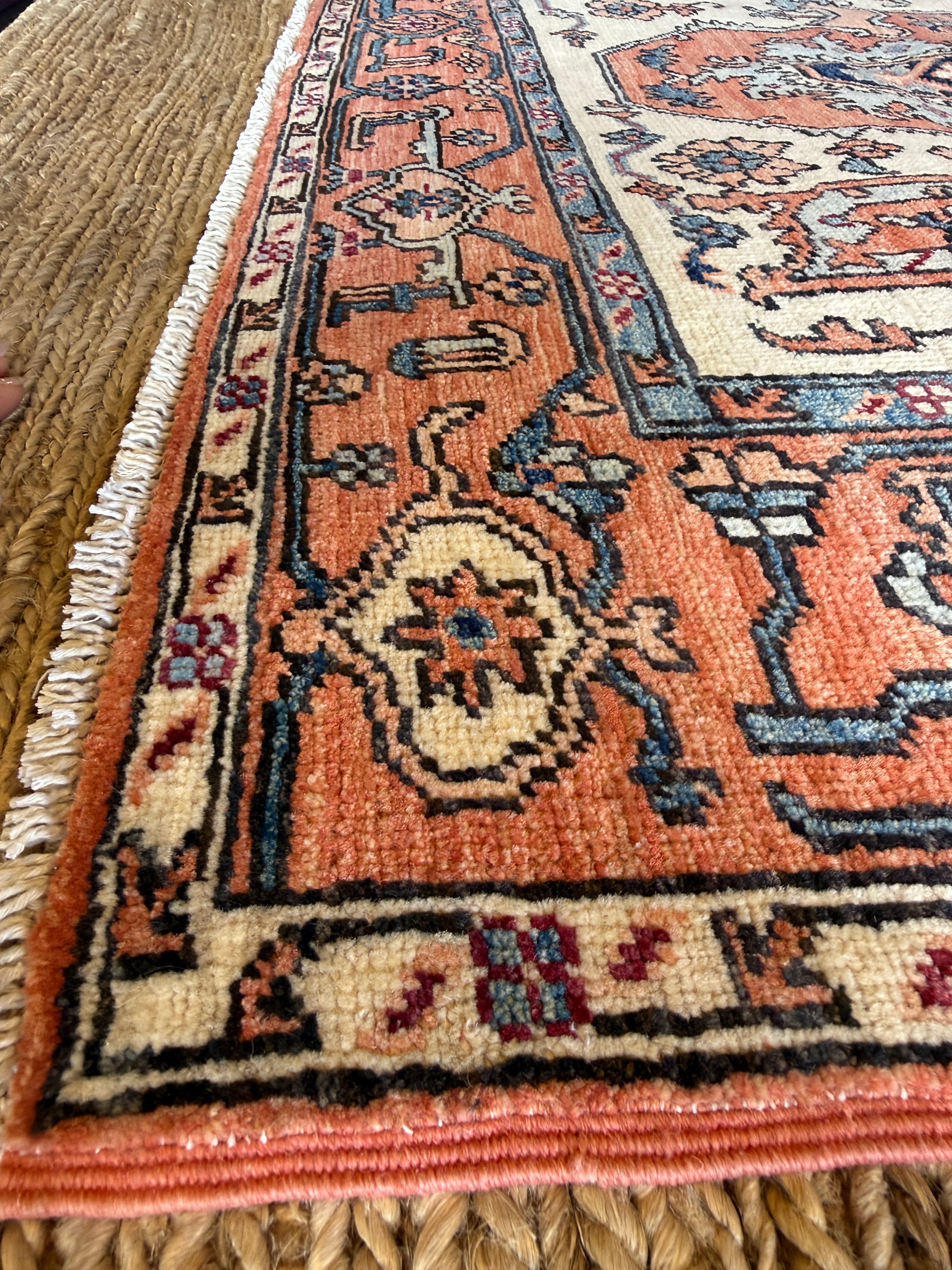 Portia 4.3x5.10 Pink Chobi Afghani Rug