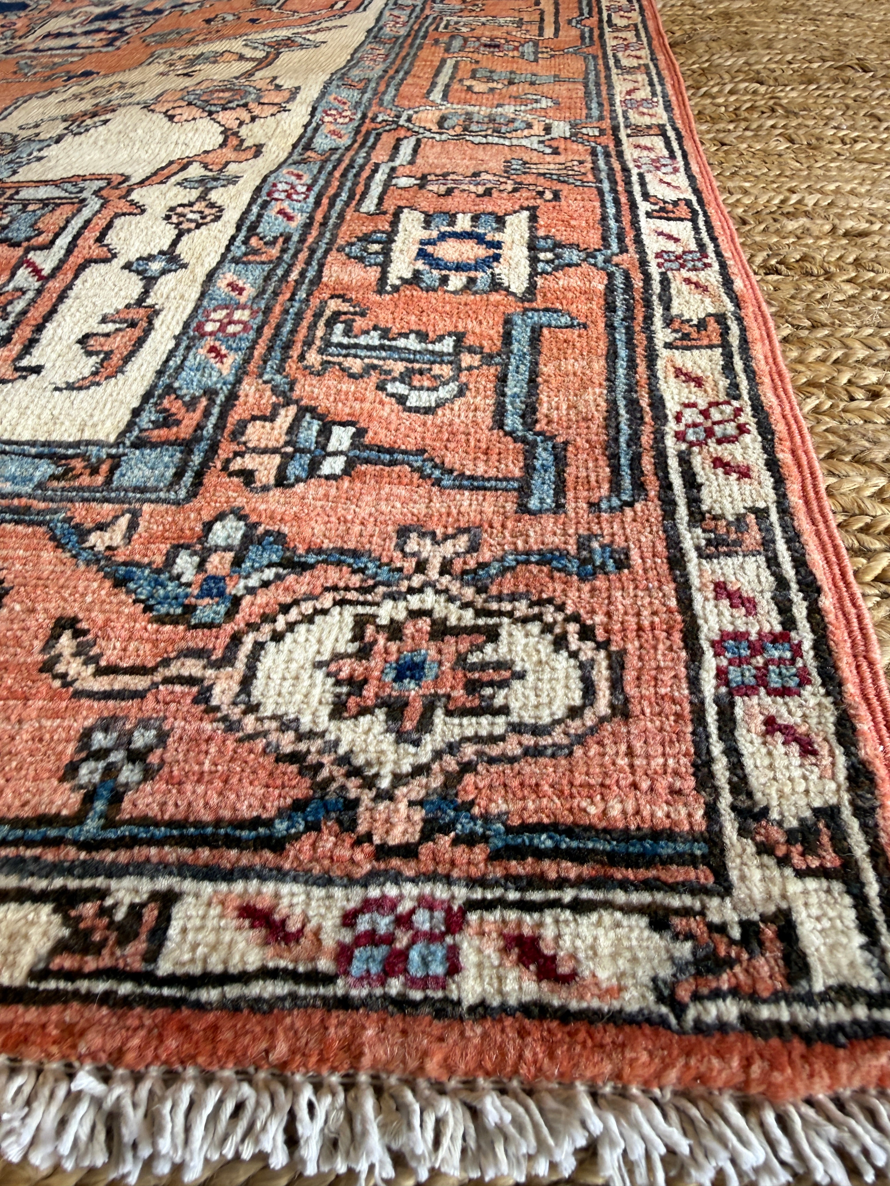 Portia 4.3x5.10 Pink Chobi Afghani Rug