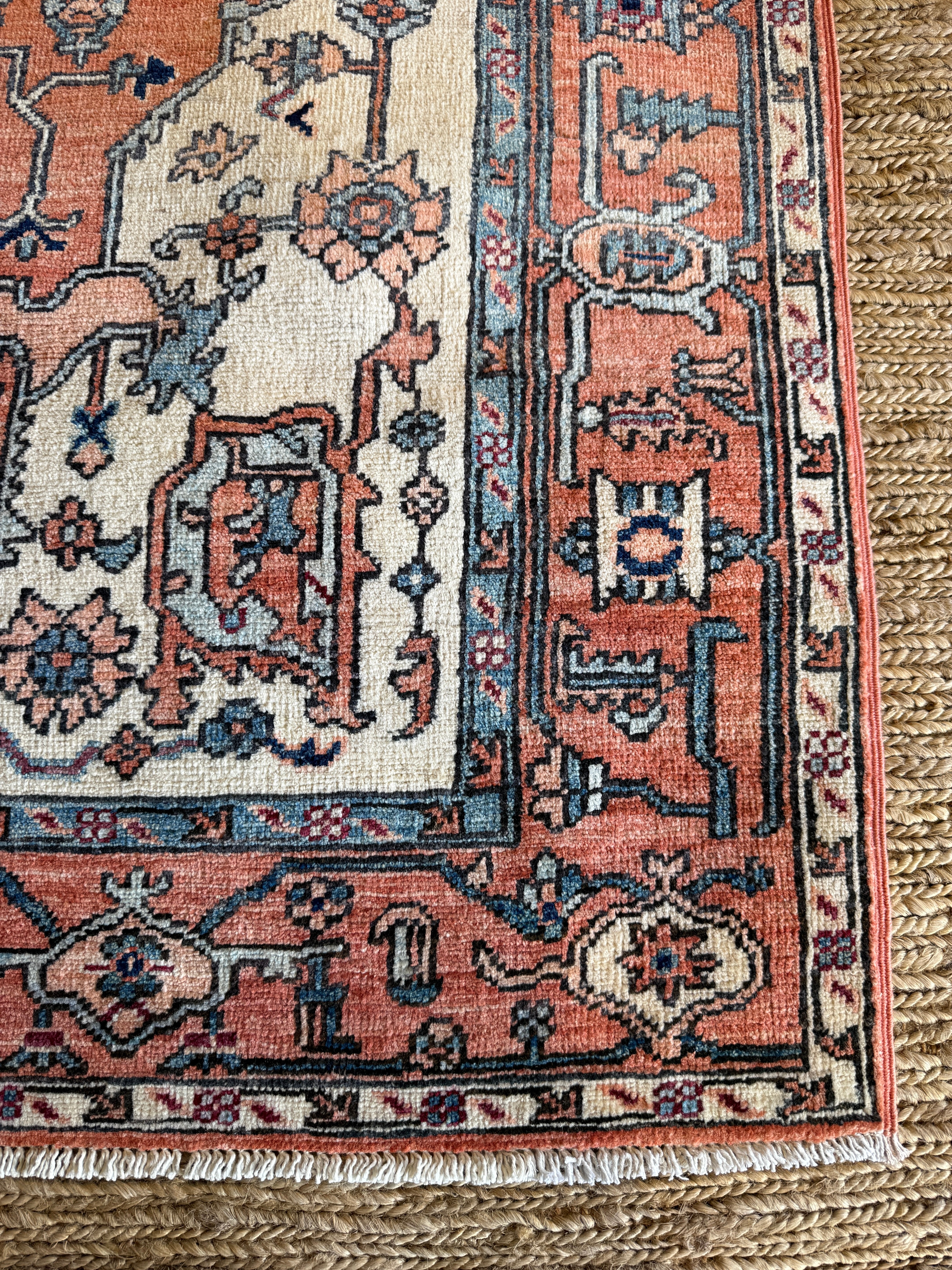 Portia 4.3x5.10 Pink Chobi Afghani Rug