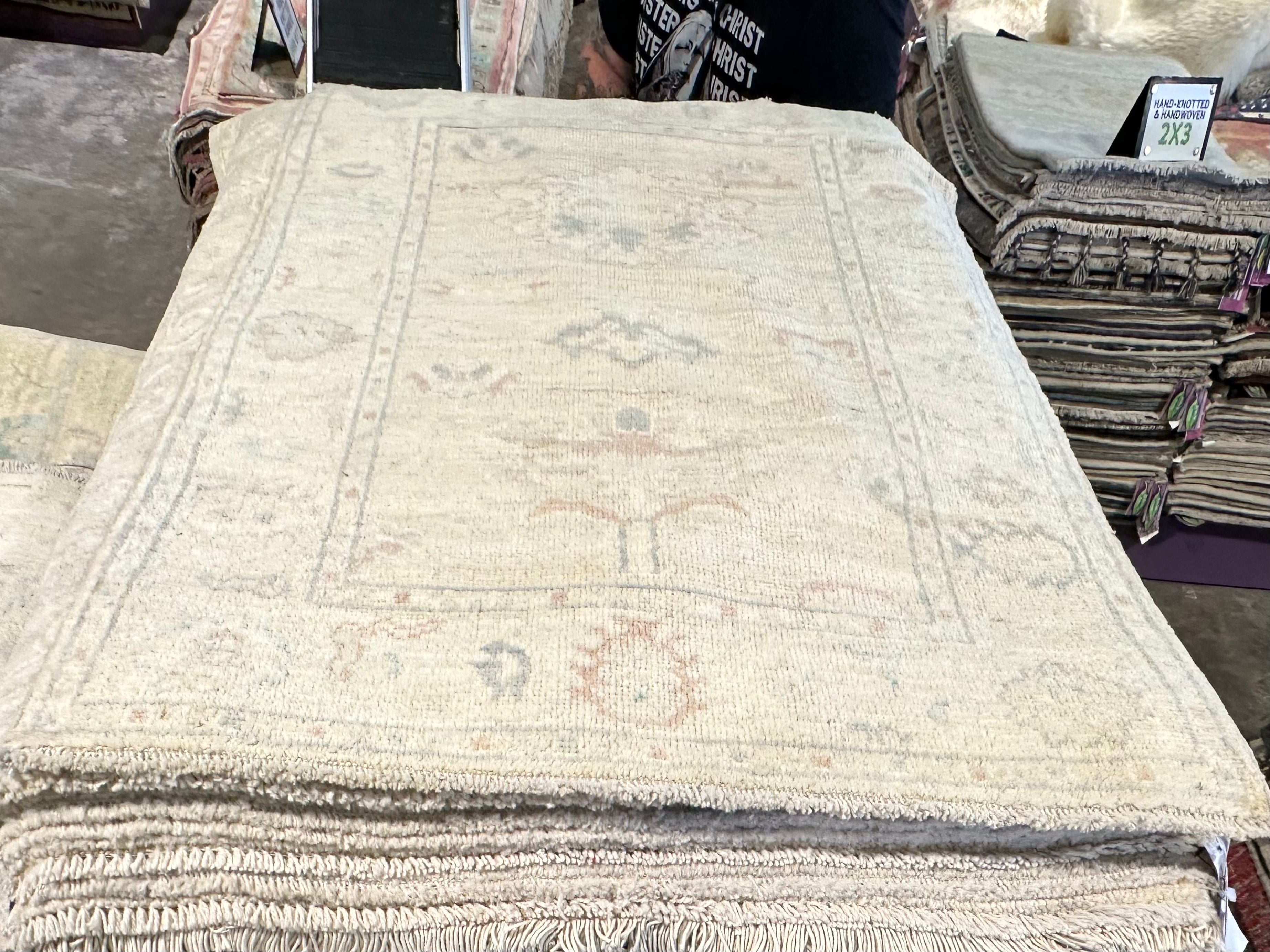 Rachel Bilson 2.8x3.11 Afghani Whitewashed Oushak