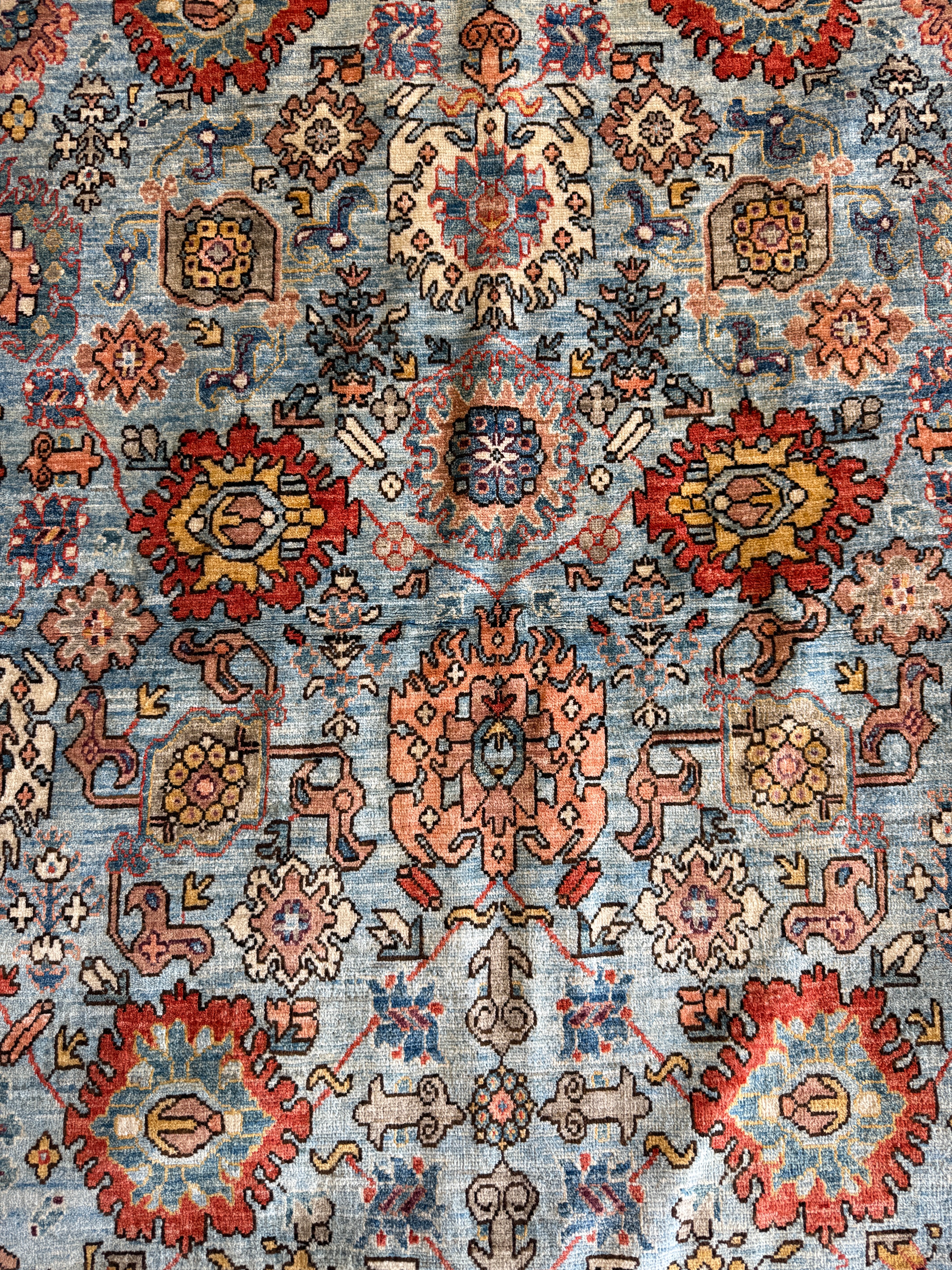 Greta Georgie 5x8.2 Blue Chobi Afghani Rug