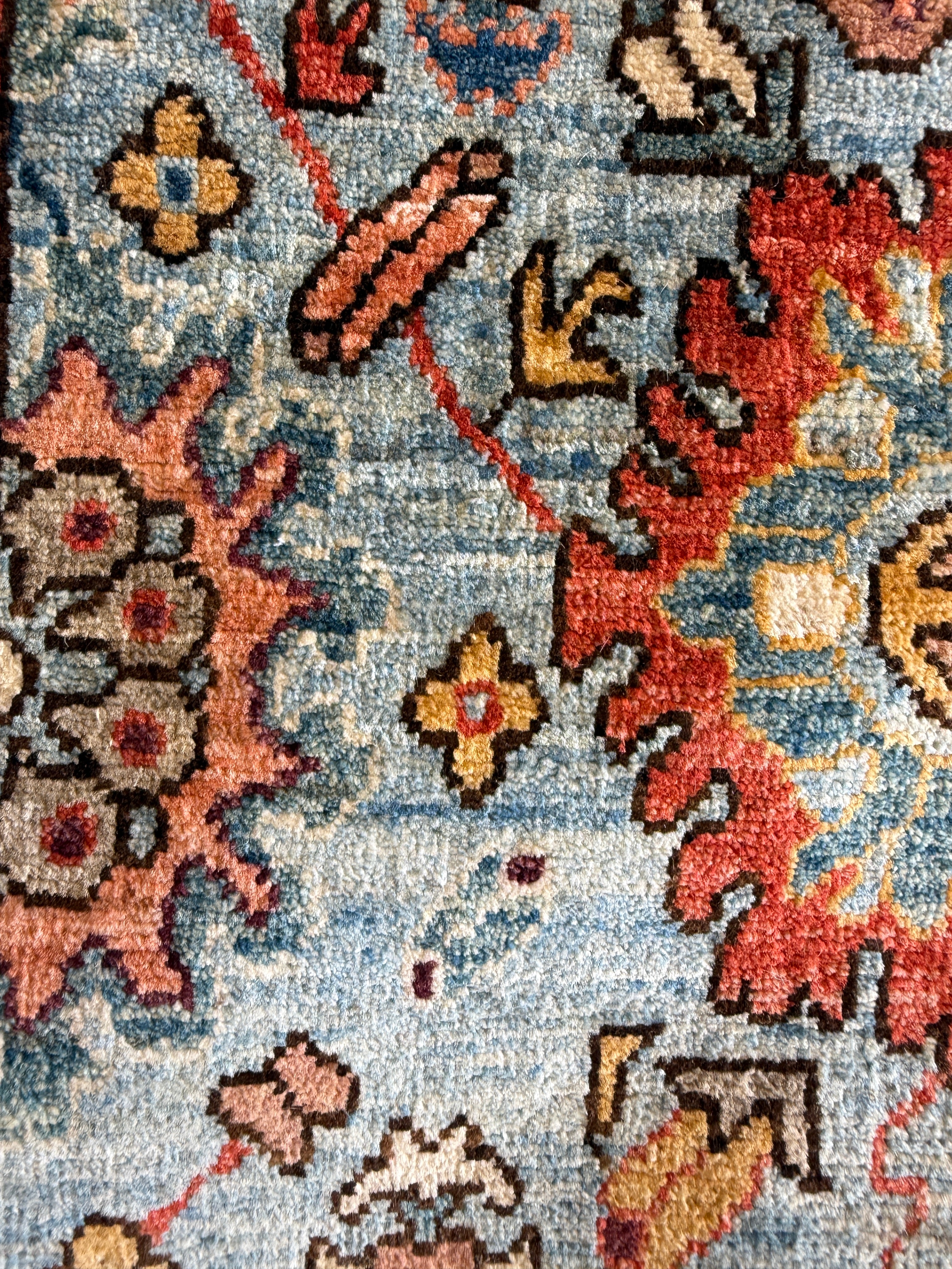 Greta Georgie 5x8.2 Blue Chobi Afghani Rug