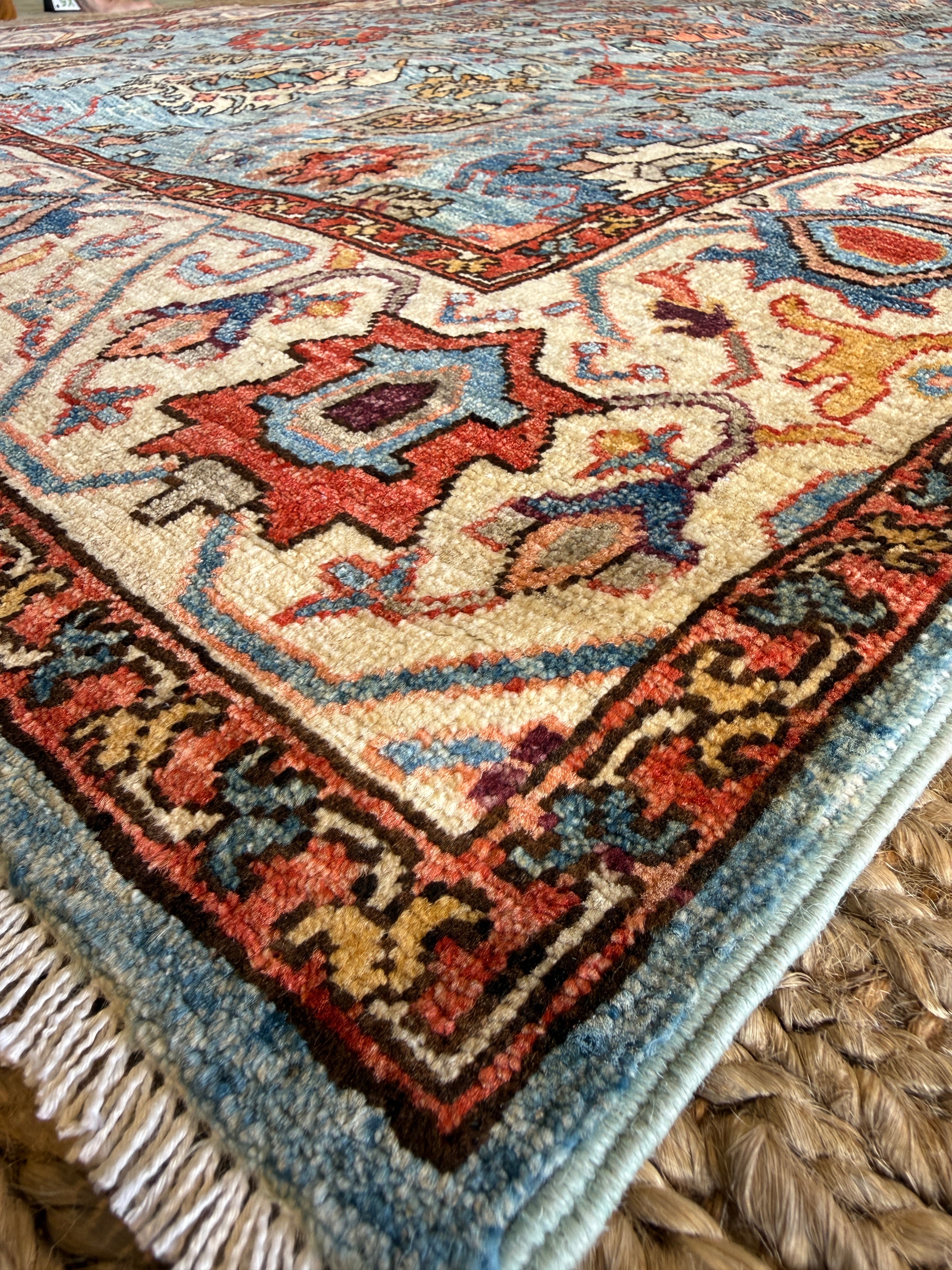 Greta Georgie 5x8.2 Blue Chobi Afghani Rug