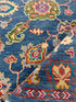 Ingrid Vandebosch Gordon 4x6.3 Blue and Green Hand-Knotted Oushak Rug