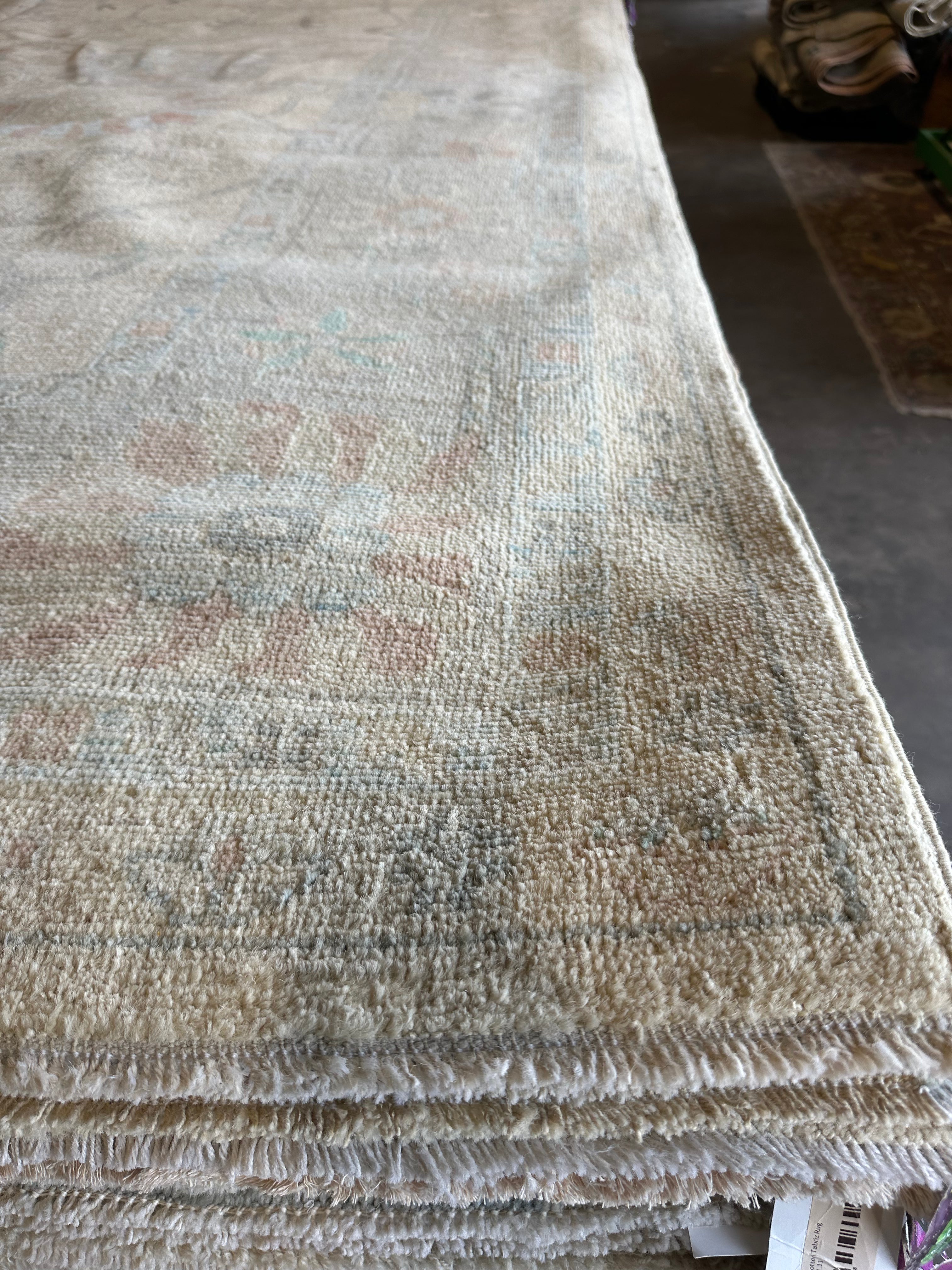 Lisa Rotondi 9.3x12.6 Afghani Whitewashed Oushak