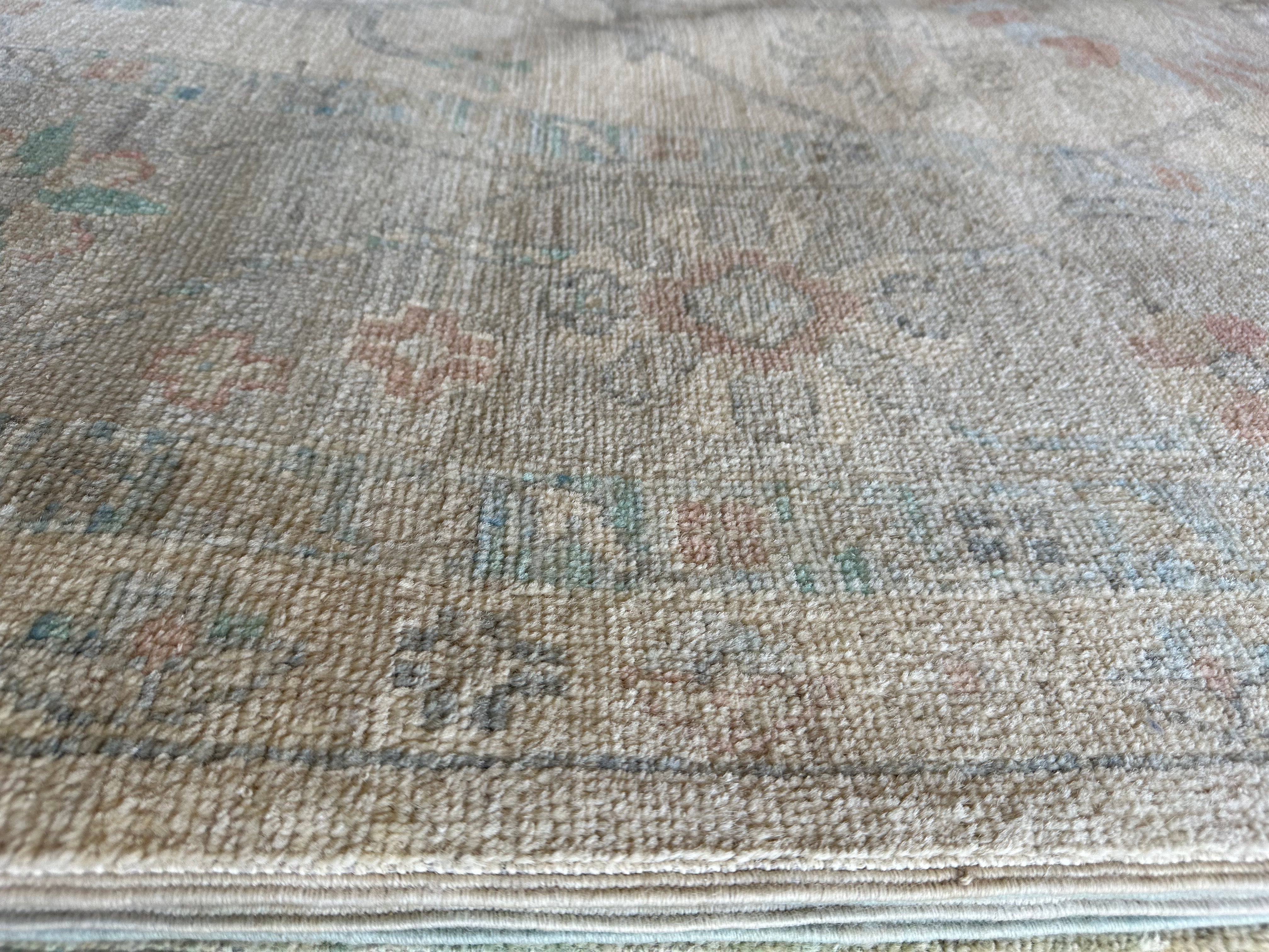 Lisa Rotondi 9.3x12.6 Afghani Whitewashed Oushak