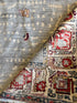 Jennifer Jason Leigh 5.11x9.1 Grey & Red Chobi Afghani Rug