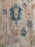 Ashley Comeau 7.6x9.9 Blue and Pink Whitewashed Afghani Oushak Rug