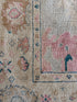 Ashley Comeau 7.6x9.9 Blue and Pink Whitewashed Afghani Oushak Rug