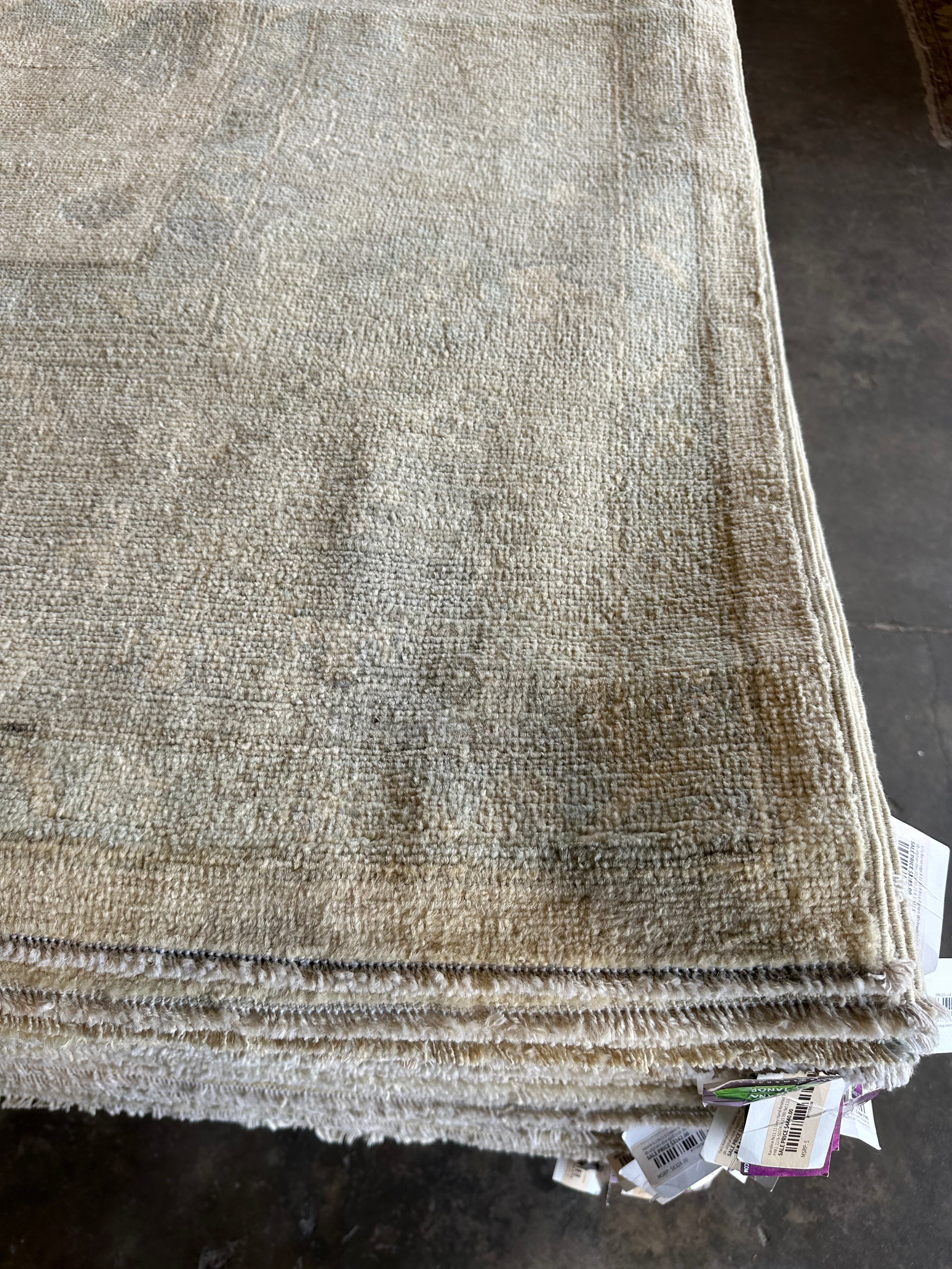 Joan P. 8.11x12 Afghani Whitewashed Oushak