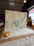 Ashley Comeau 7.6x9.9 Blue and Pink Whitewashed Afghani Oushak Rug