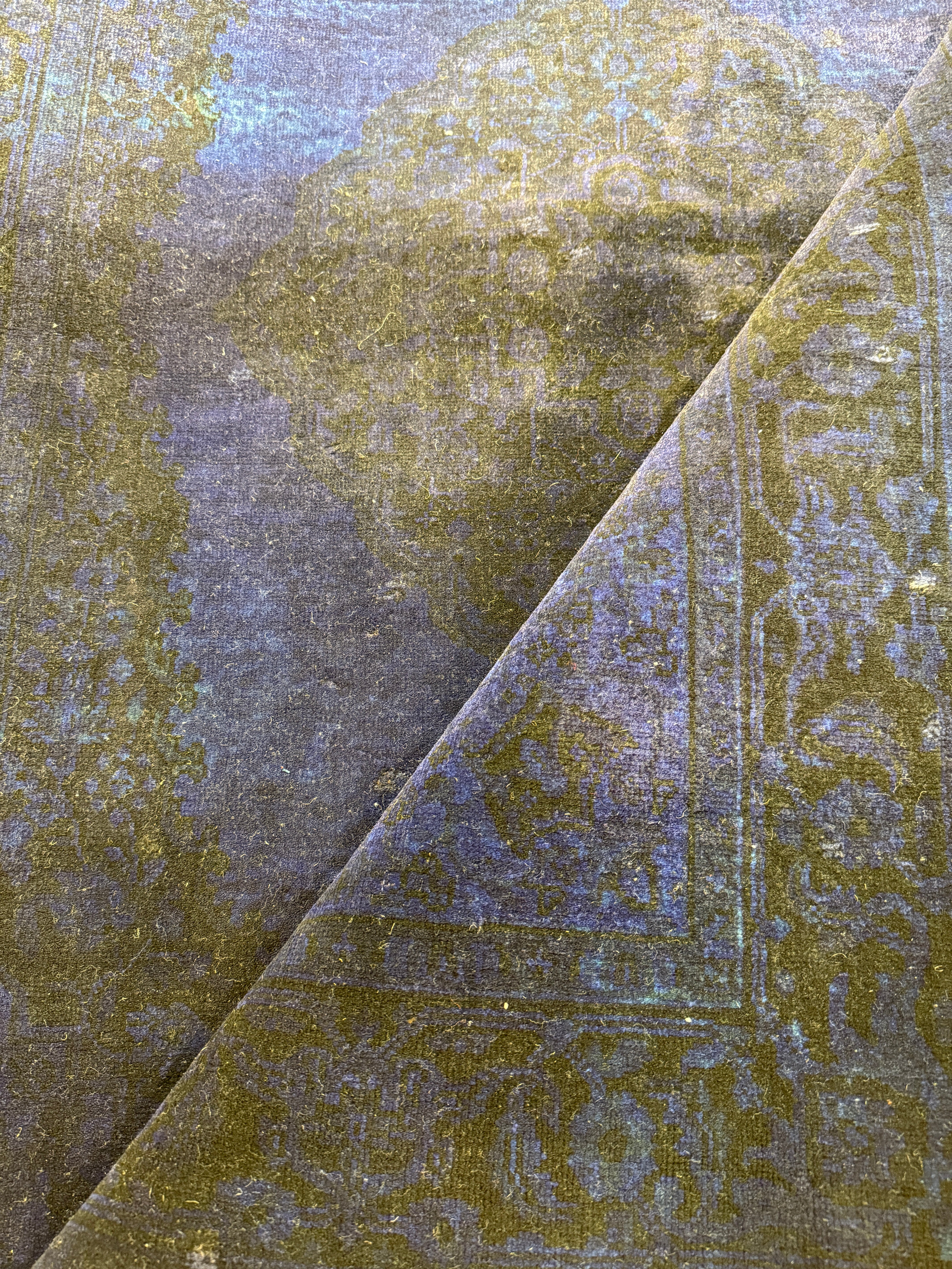 Yuna 3.6x6 Over Dyed Blue Nain