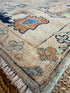 Amy Keating 5.7x7.8 Cream & Brown Whitewashed Afghani Oushak Rug