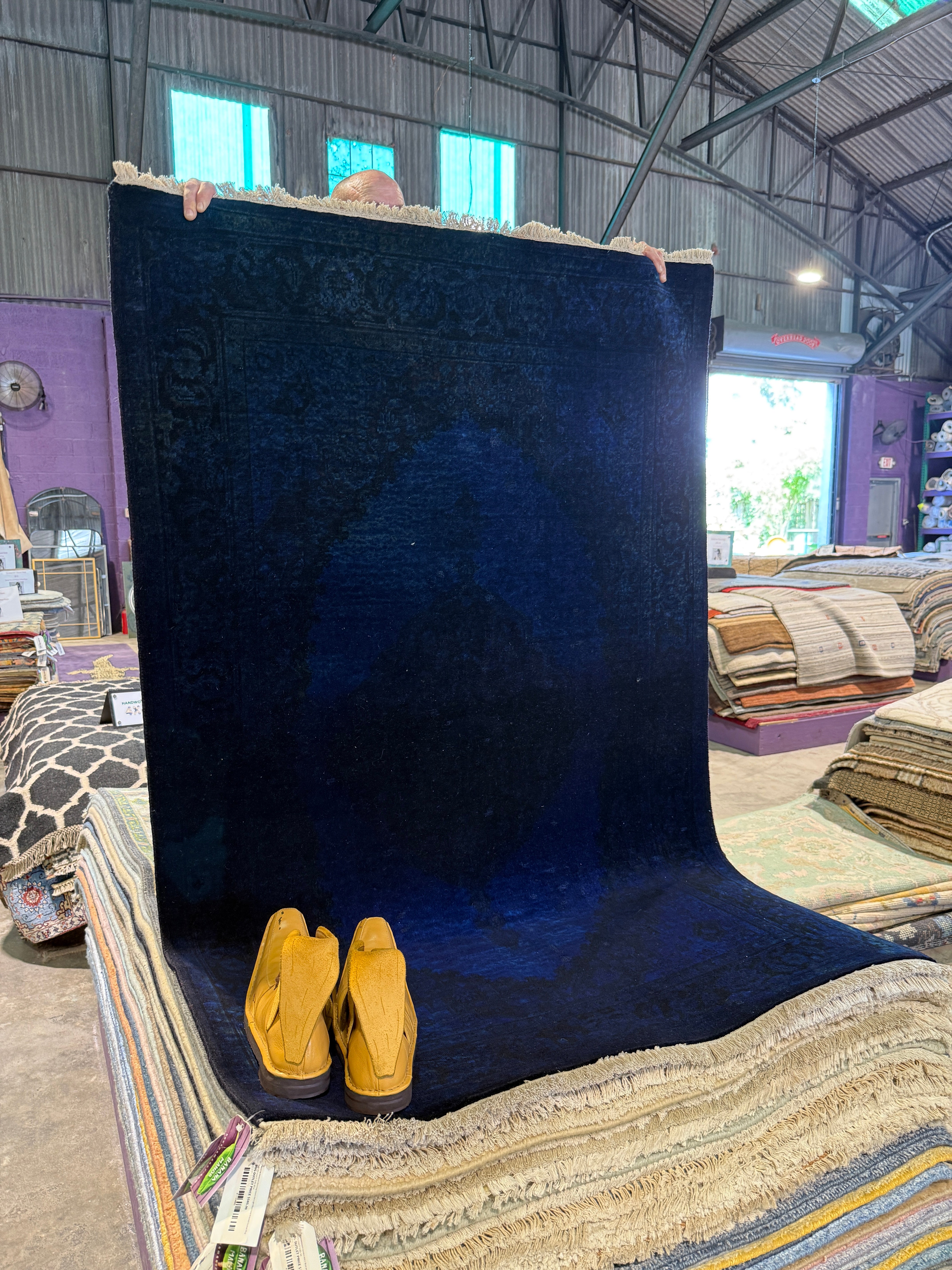 Yuna 3.6x6 Over Dyed Blue Nain