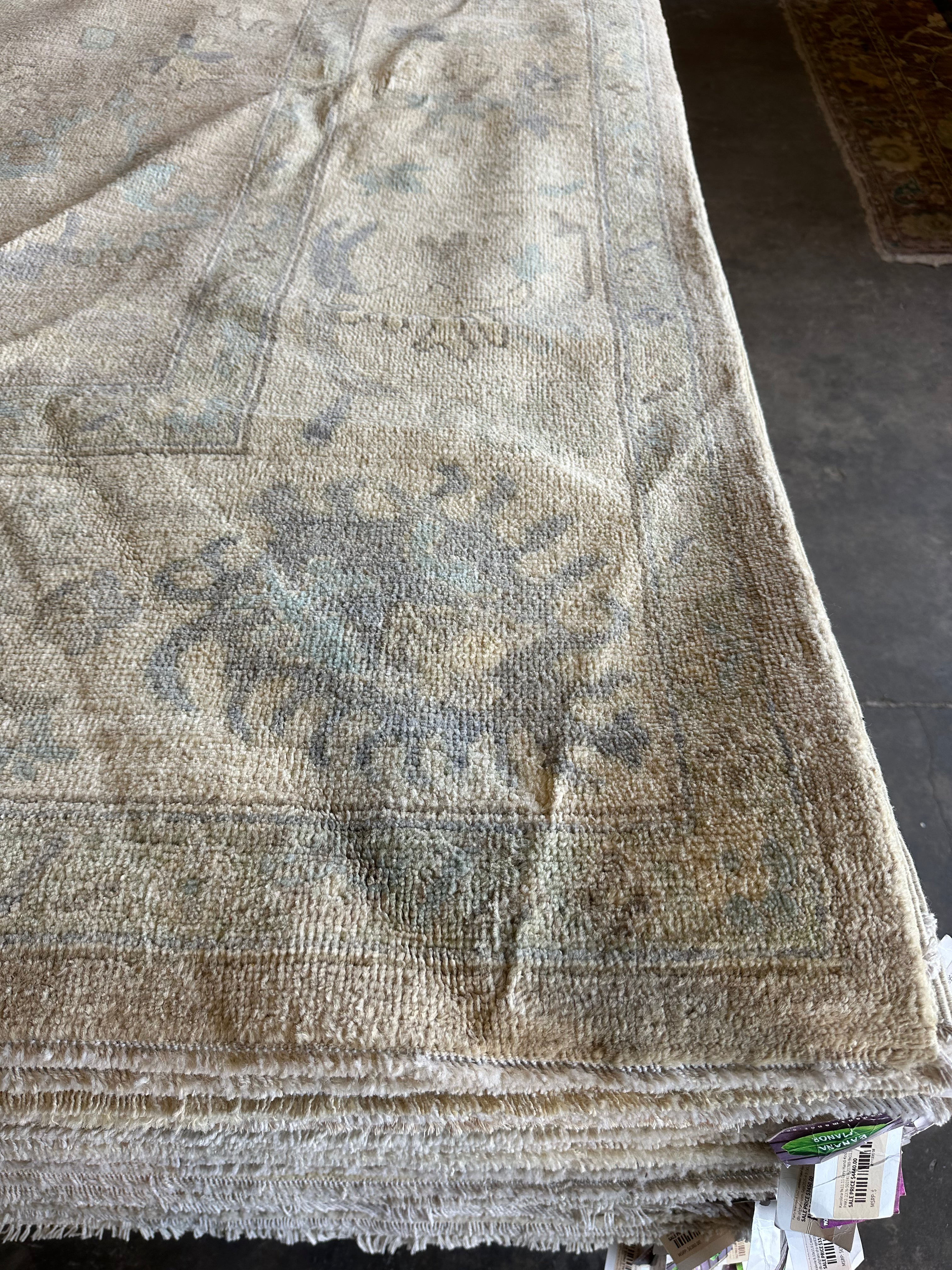 Kirstin Pierce 9.1x11.11 Afghani Whitewashed Oushak