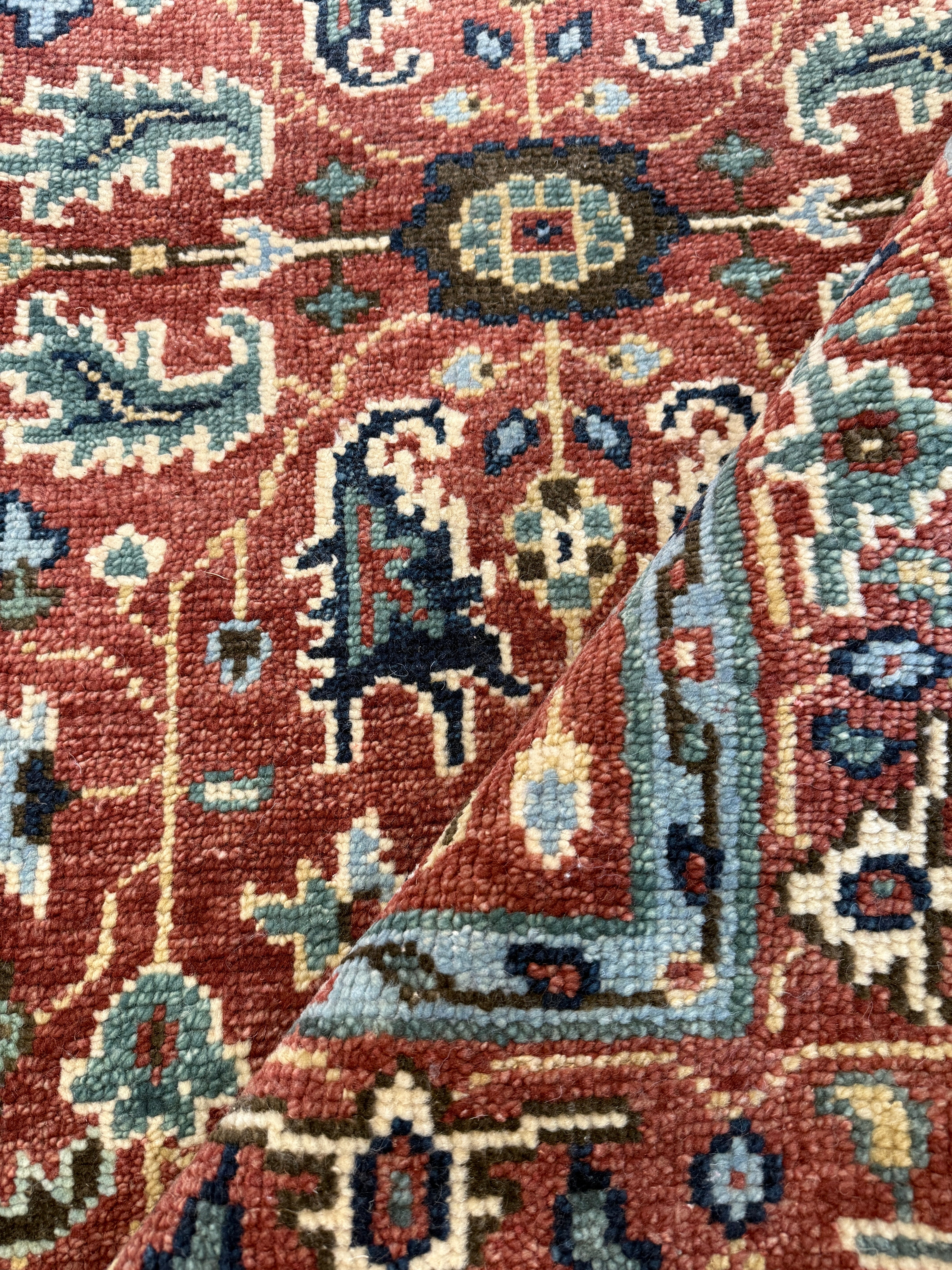 Lala Kent 4x6 Red Hand-Knotted Oushak Rug