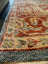 Scranton 7.9x10 Blue & Rust Hand-Knotted Serapi
