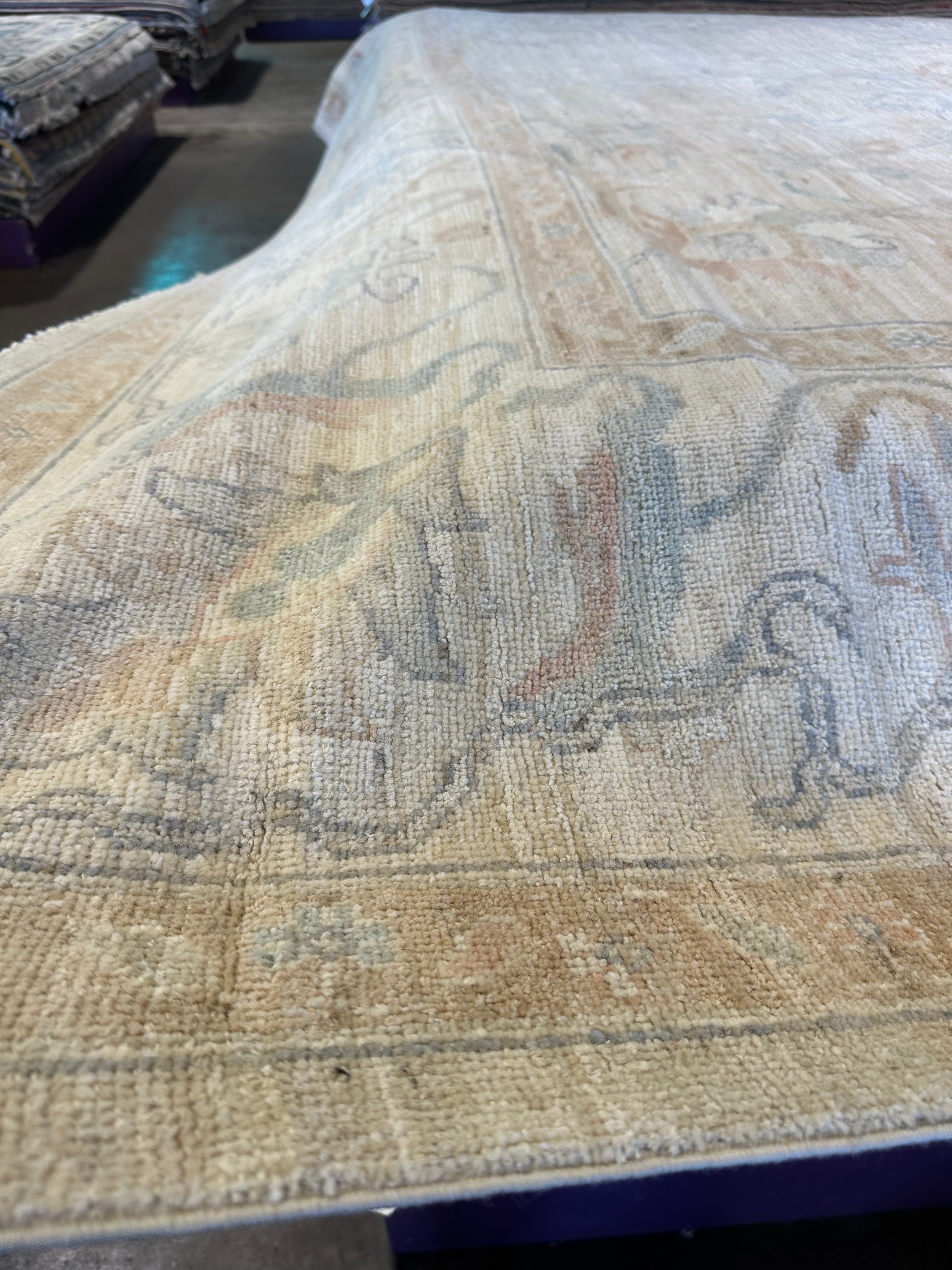 Ashley Yeddie 11.11x14.7 Afghani Whitewashed Oushak