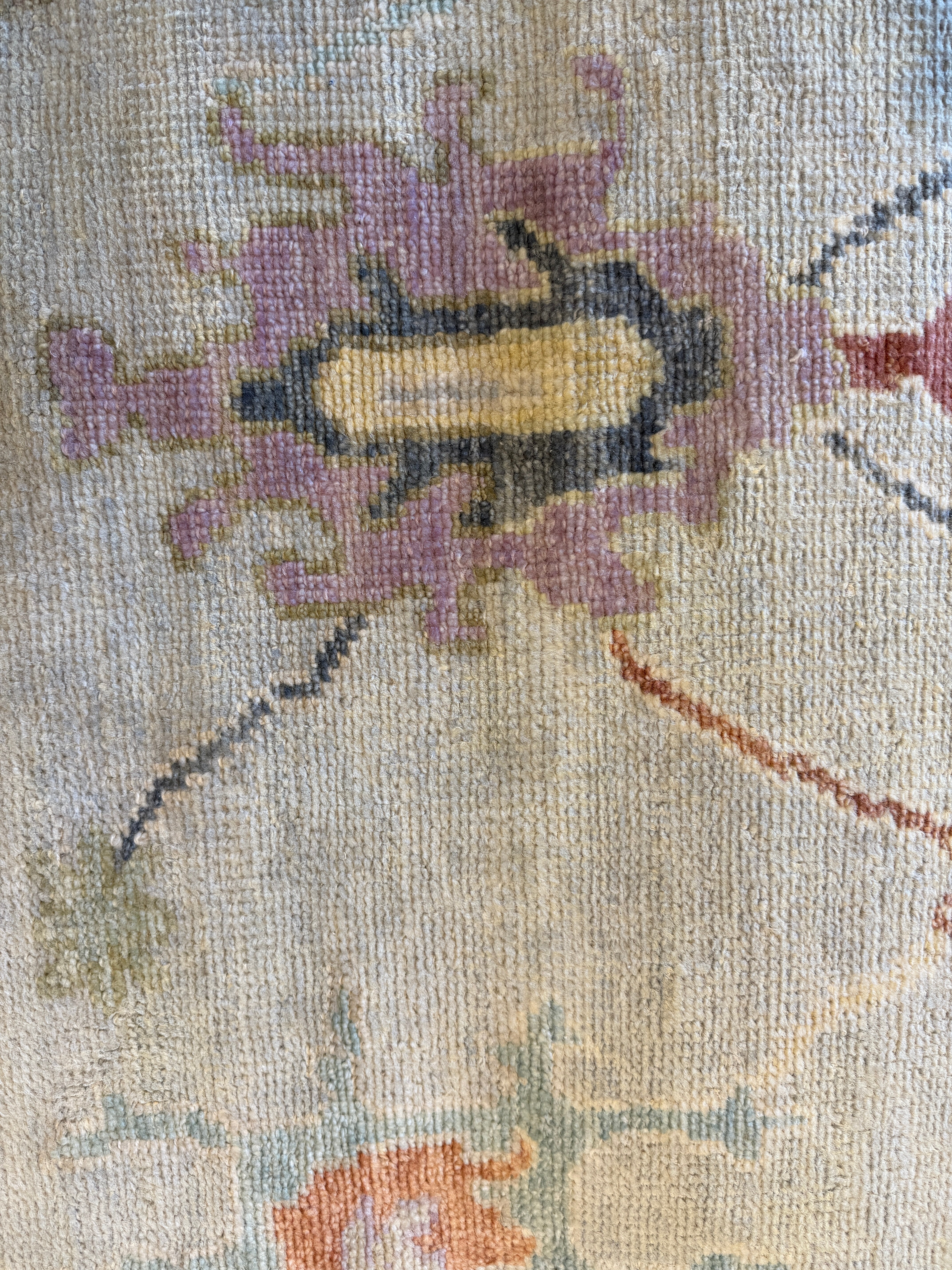 Julia Corden 8x10 Light Grey and Grey Hand-Knotted Oushak Rug