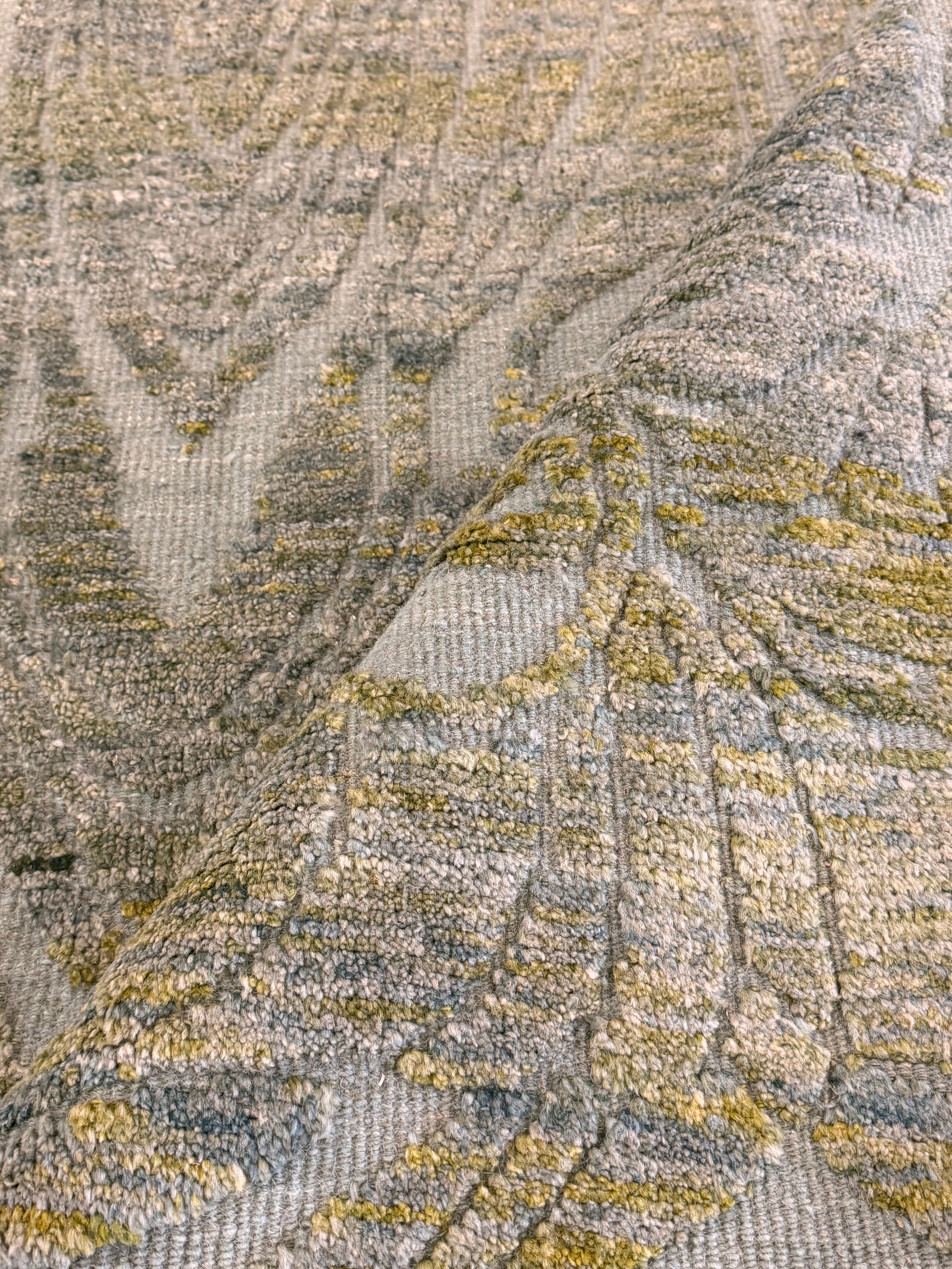 Trey Matthews 6.1x9.6 Green Hand-Knotted Afghani Moroccan Style Rug