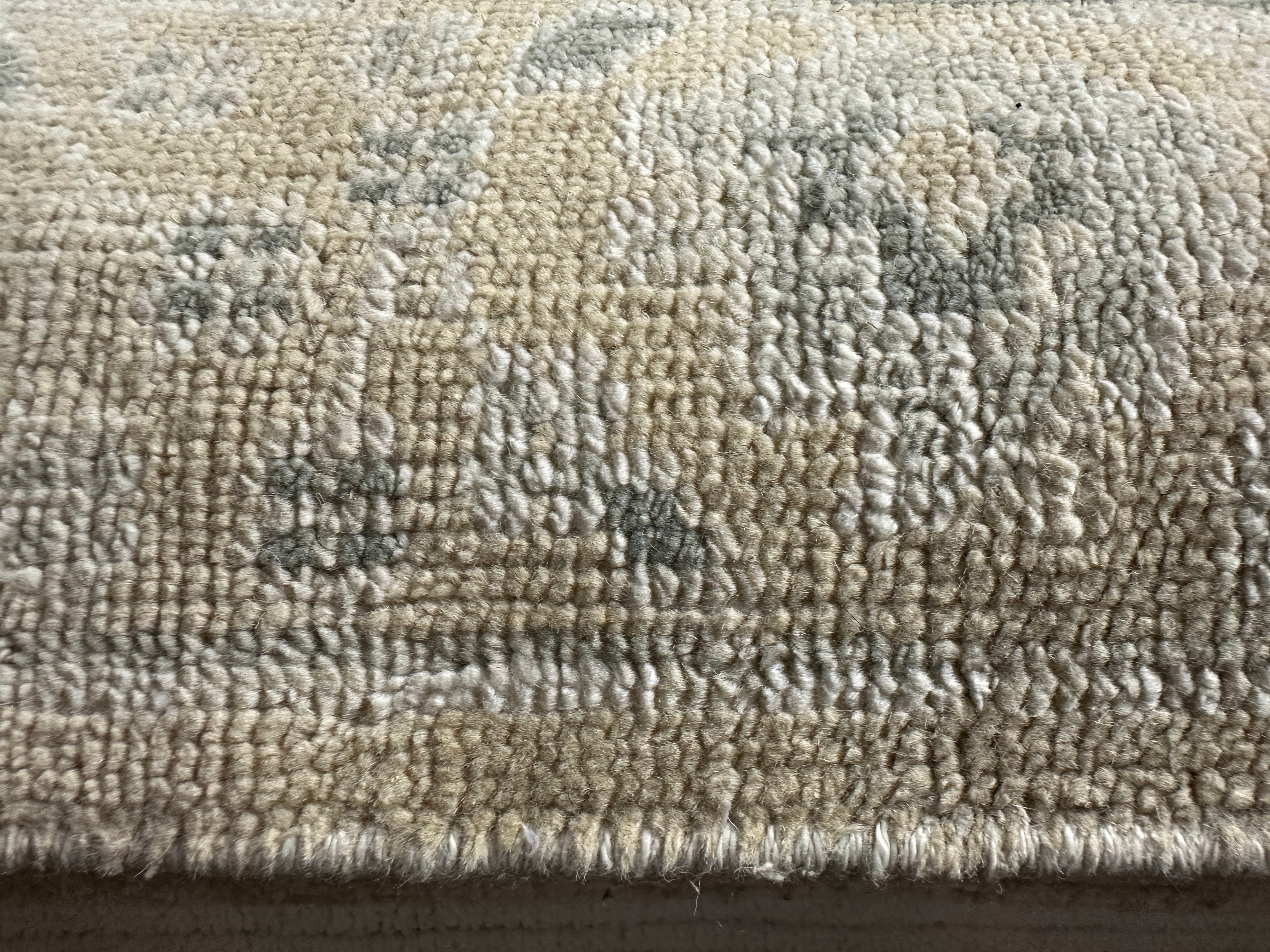 Dolores Catania 3.6x12.9 Hand-Knotted Oushak Beige and Grey