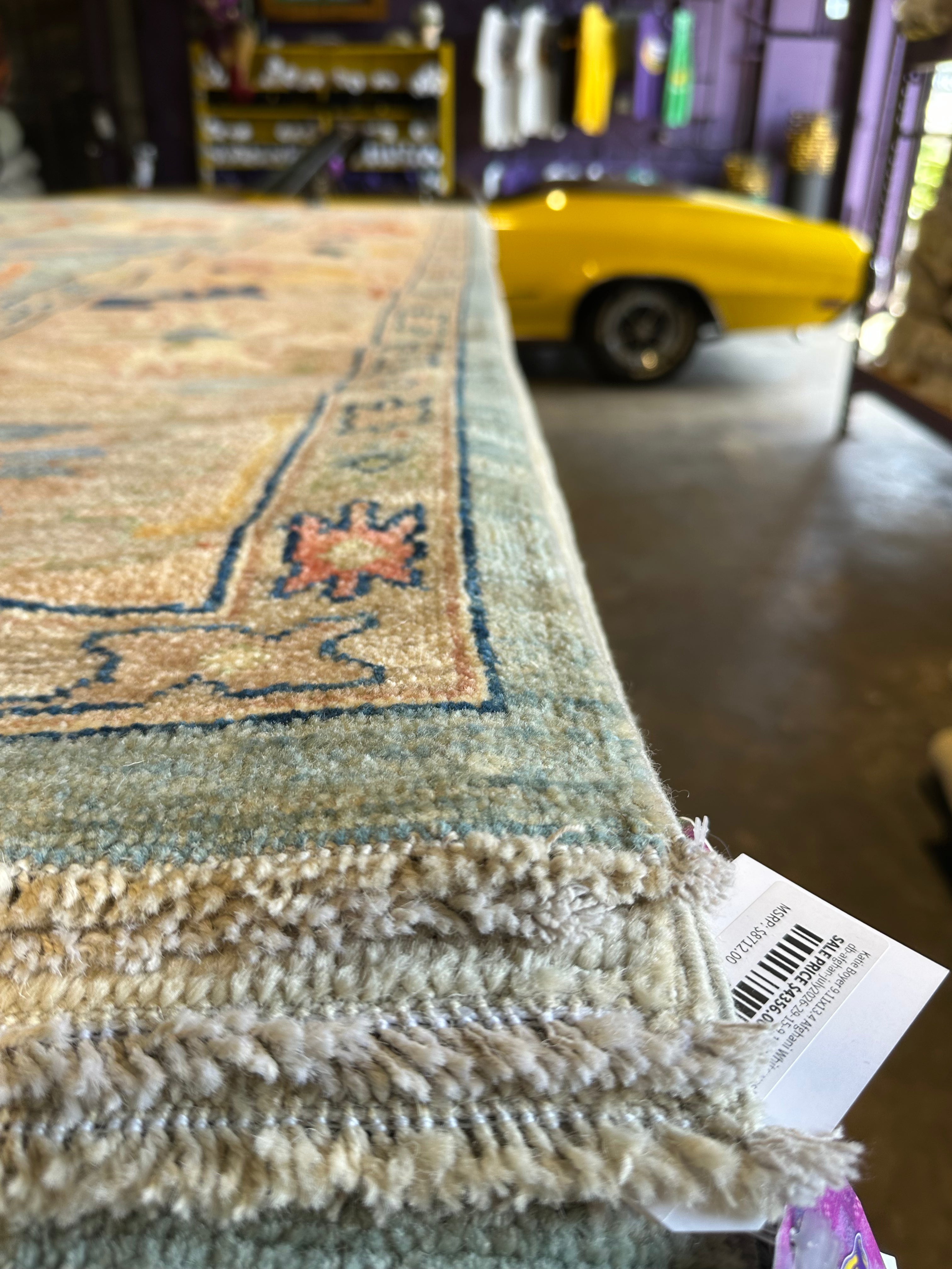 Betsy Lynn 9.9x13.10 Afghani Whitewashed Oushak