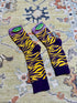 NOLA Themed Socks - LSU Tiger Stripes