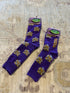 NOLA Themed Socks - LSU Tiger Head
