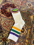 NOLA Themed Socks - Mardi Gras Stripes